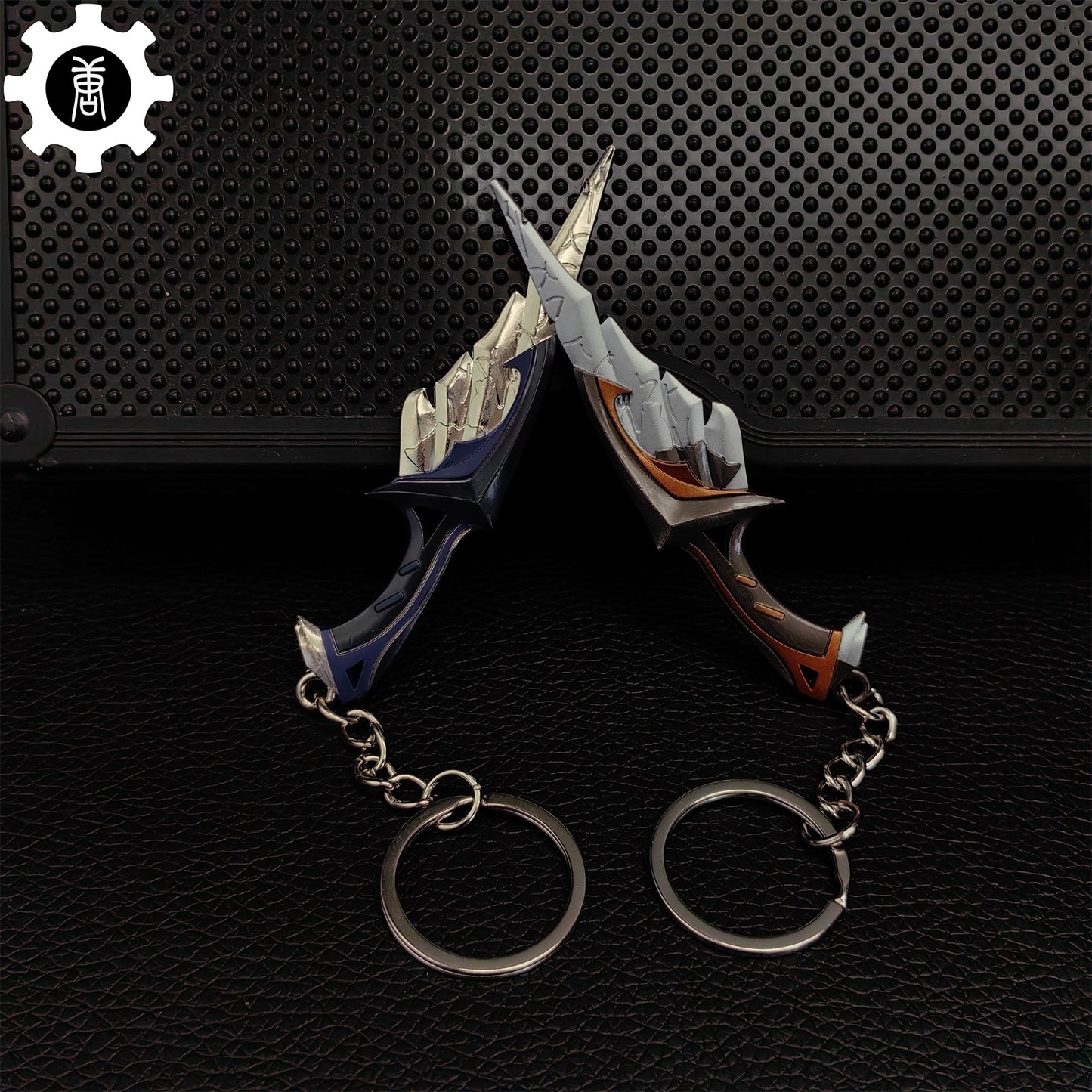 Metal Relic Stone Daggers Tiny KeyChain Pendant