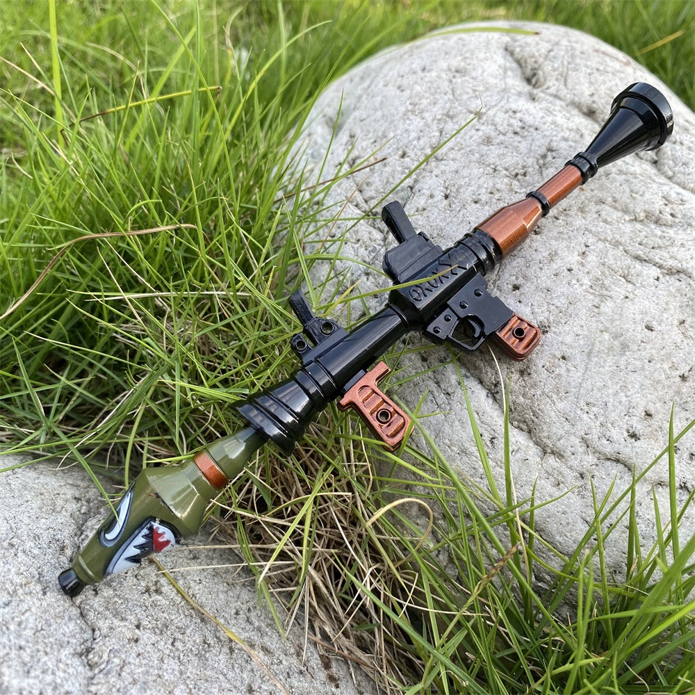 Metal Miniature Shark Head RPG-7 Rocket Launcher 17CM/6.7"