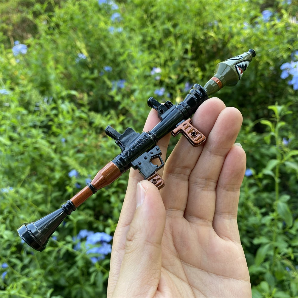 Metal Miniature Shark Head RPG-7 Rocket Launcher 17CM/6.7"