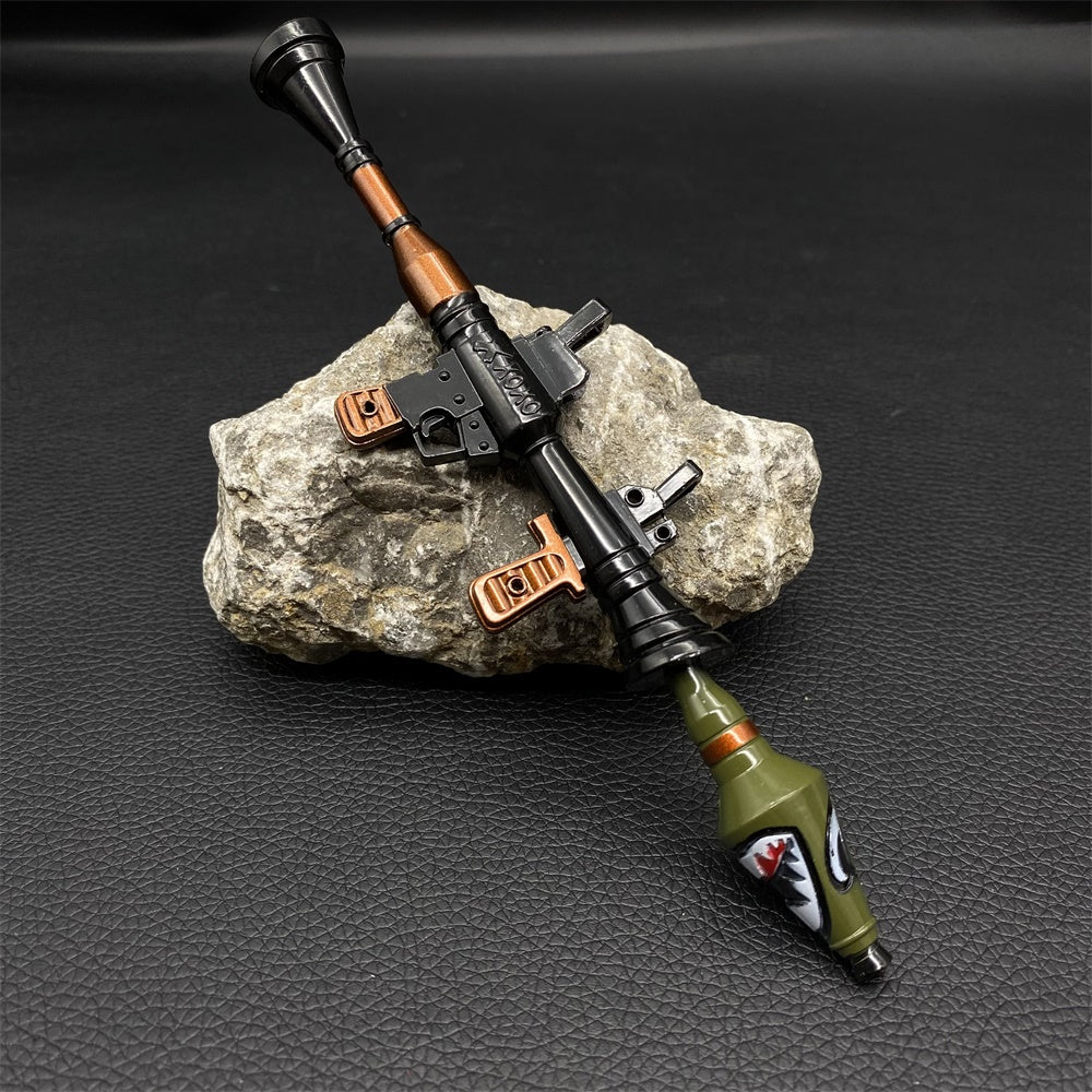 Metal Miniature Shark Head RPG-7 Rocket Launcher 17CM/6.7"