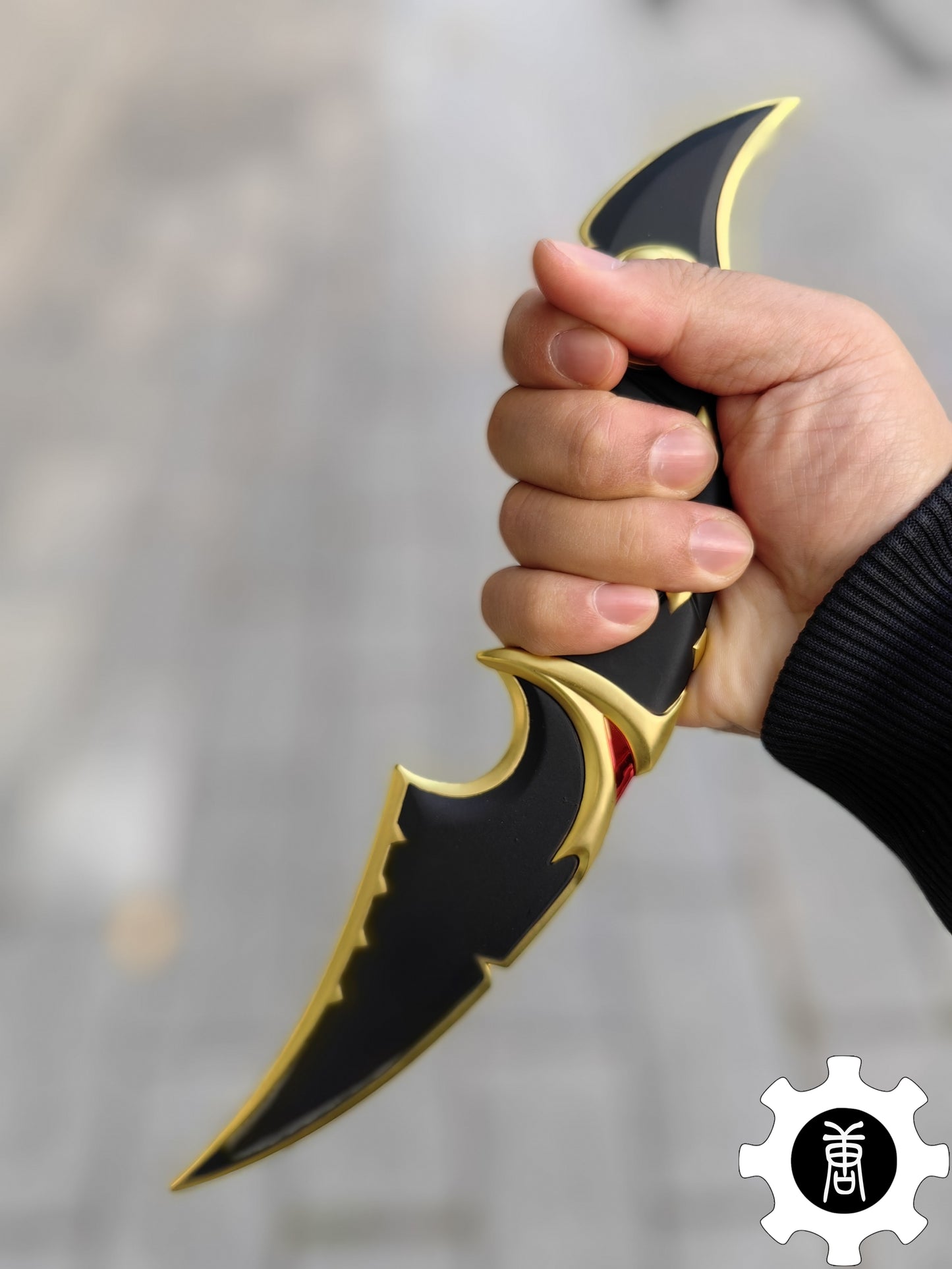 Metal Ruin Dagger Blunt Blade Cosplay Prop Game Replica