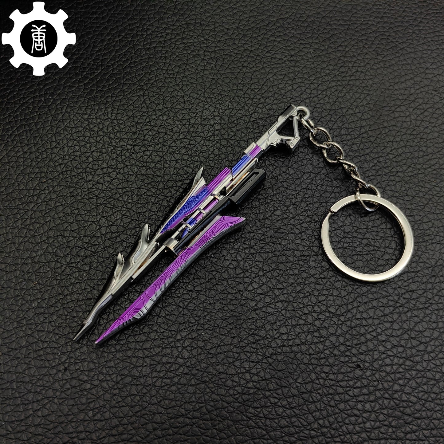 Mini Ruin of Crystal Phoenix Metal Keychain