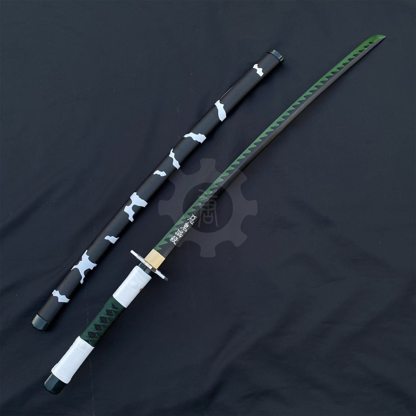 IRL Sanemi Nichirin Sword Katana 1045 Carbon Steel Version