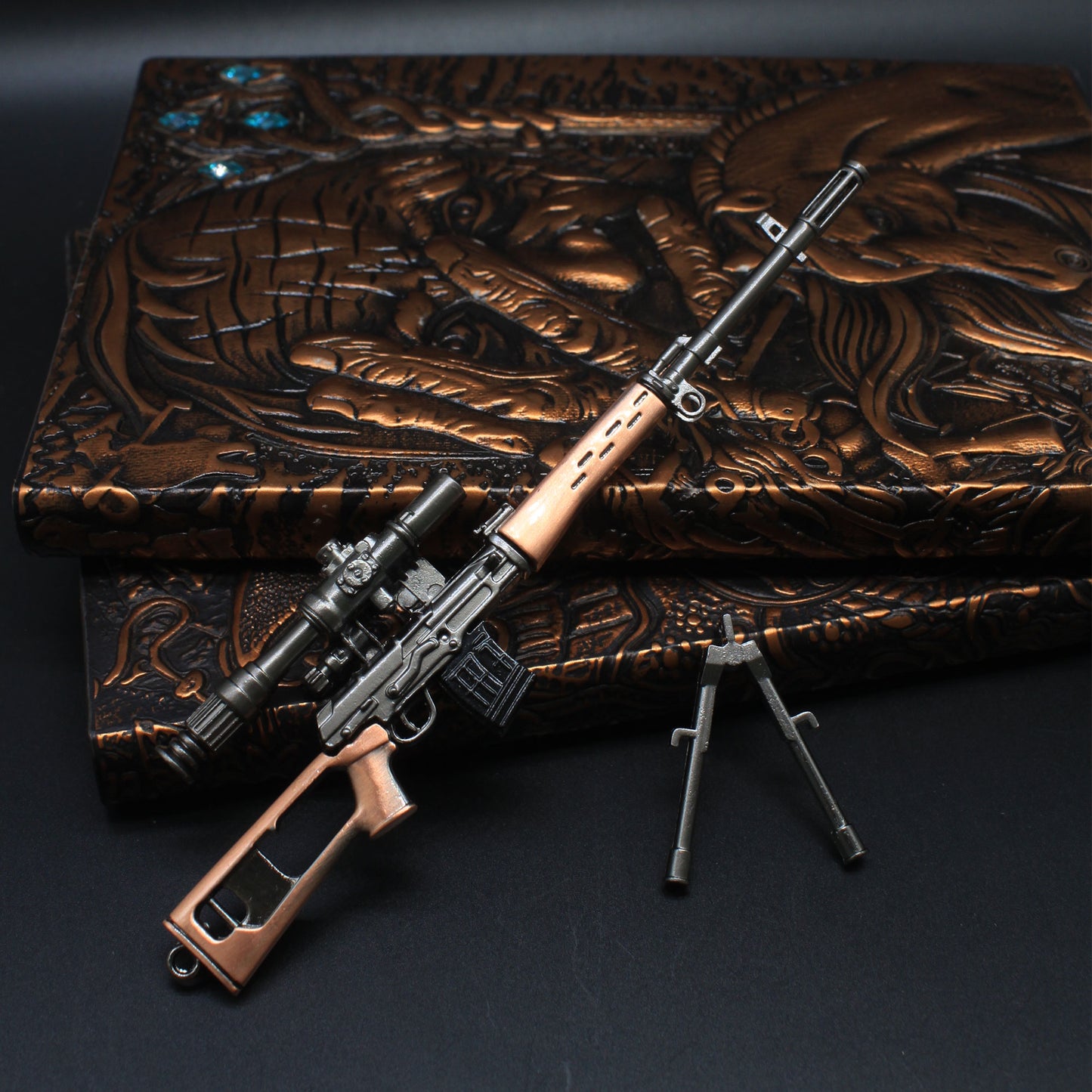 SVD Dragunov Sniper Metal Miniature Rifle 17CM/6.7"