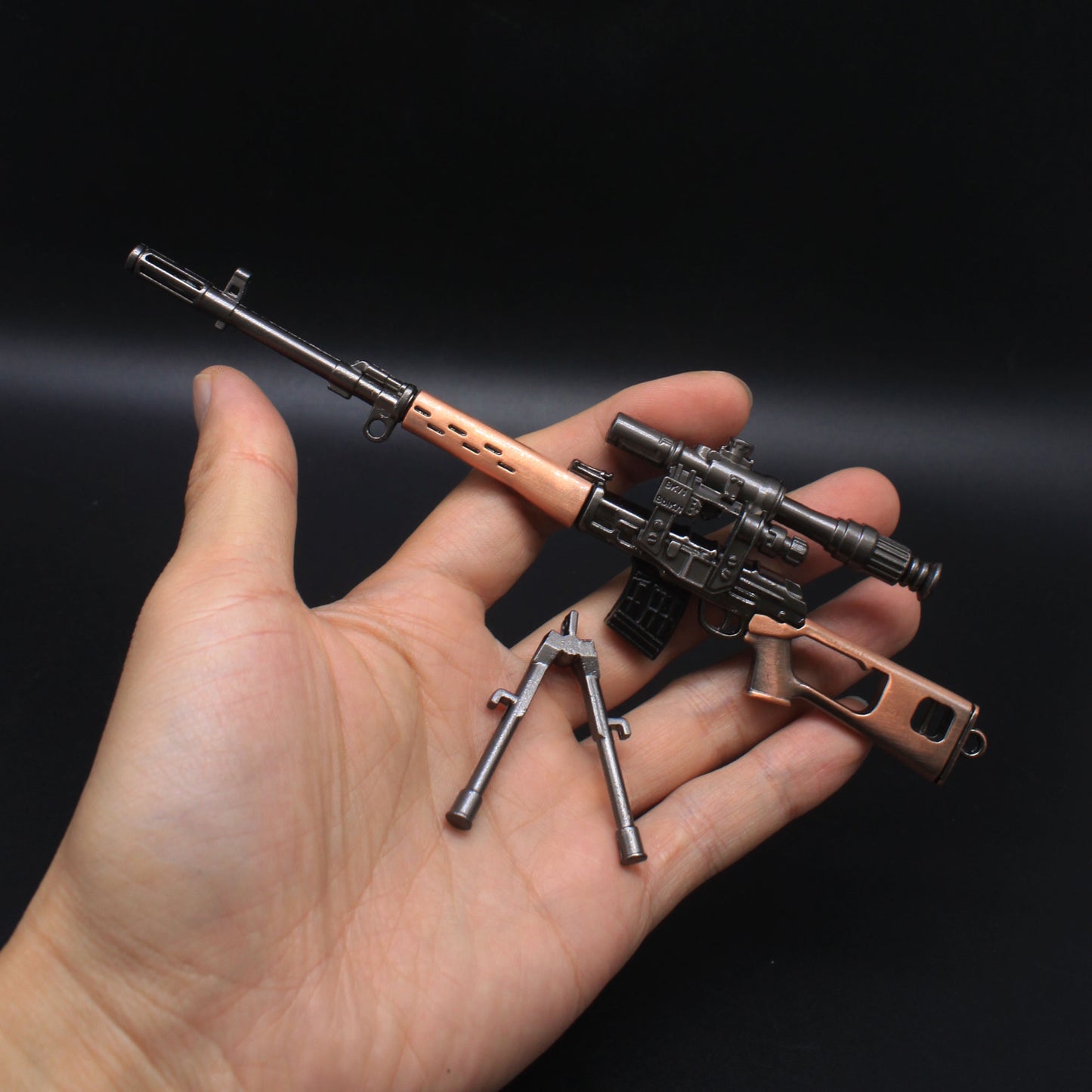 SVD Dragunov Sniper Metal Miniature Rifle 17CM/6.7"