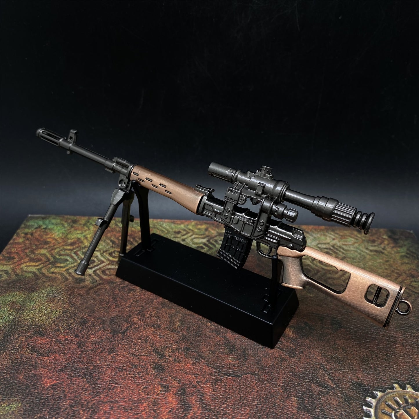 SVD Dragunov Sniper Metal Miniature Rifle 17CM/6.7"