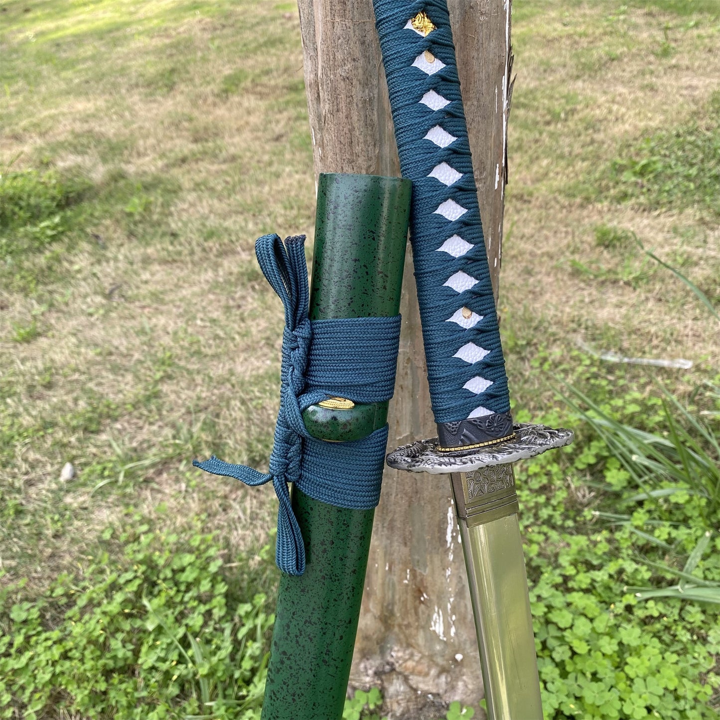 Japanese Samurai Katana-Green Dragon
