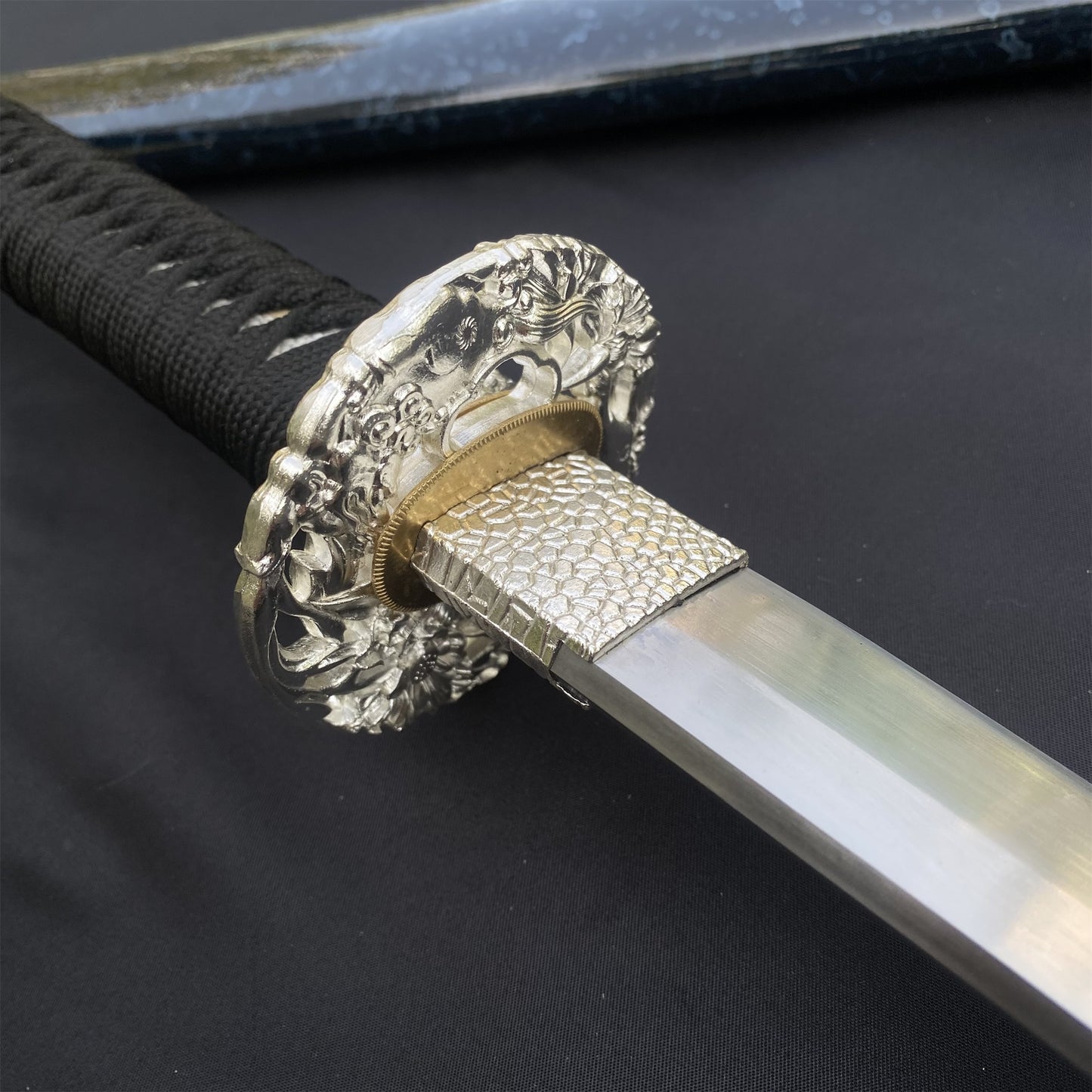 Japanese Katana Life-size Silver Brave Troops Katana Replica