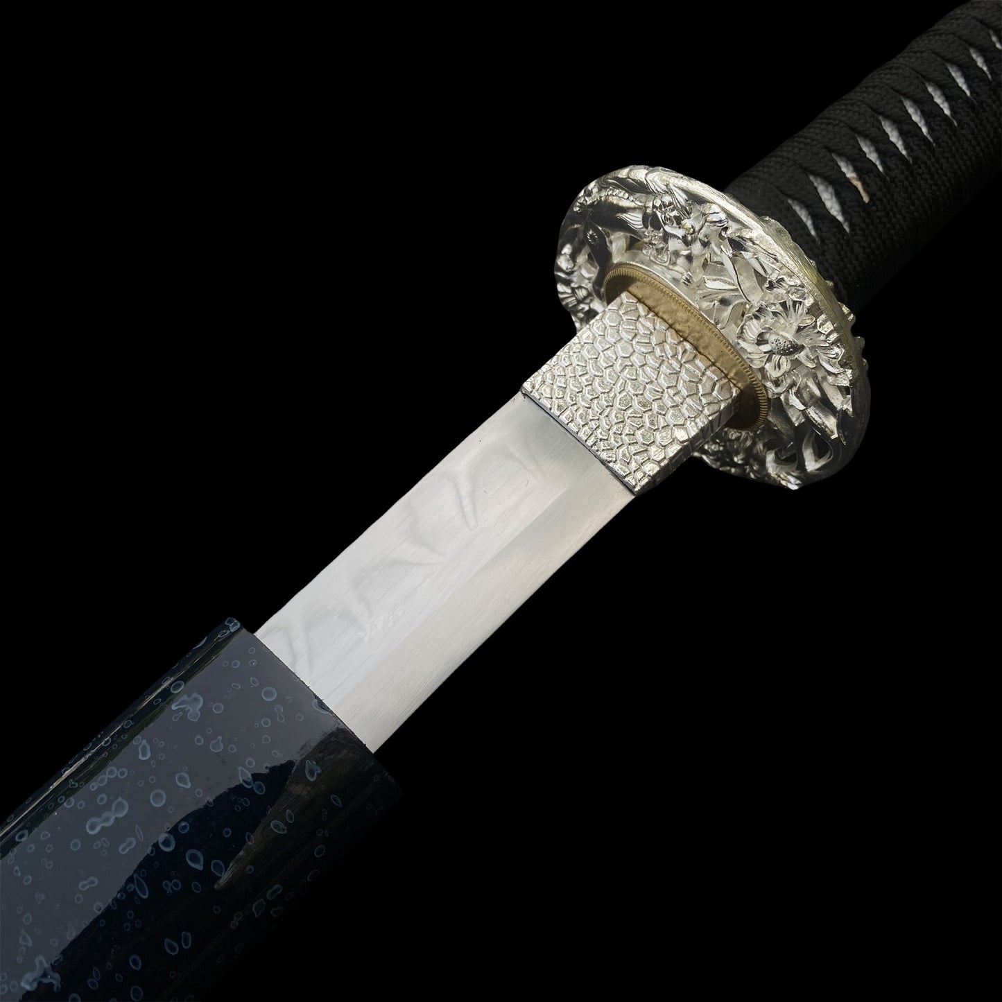 Japanese Katana Life-size Silver Brave Troops Katana Replica