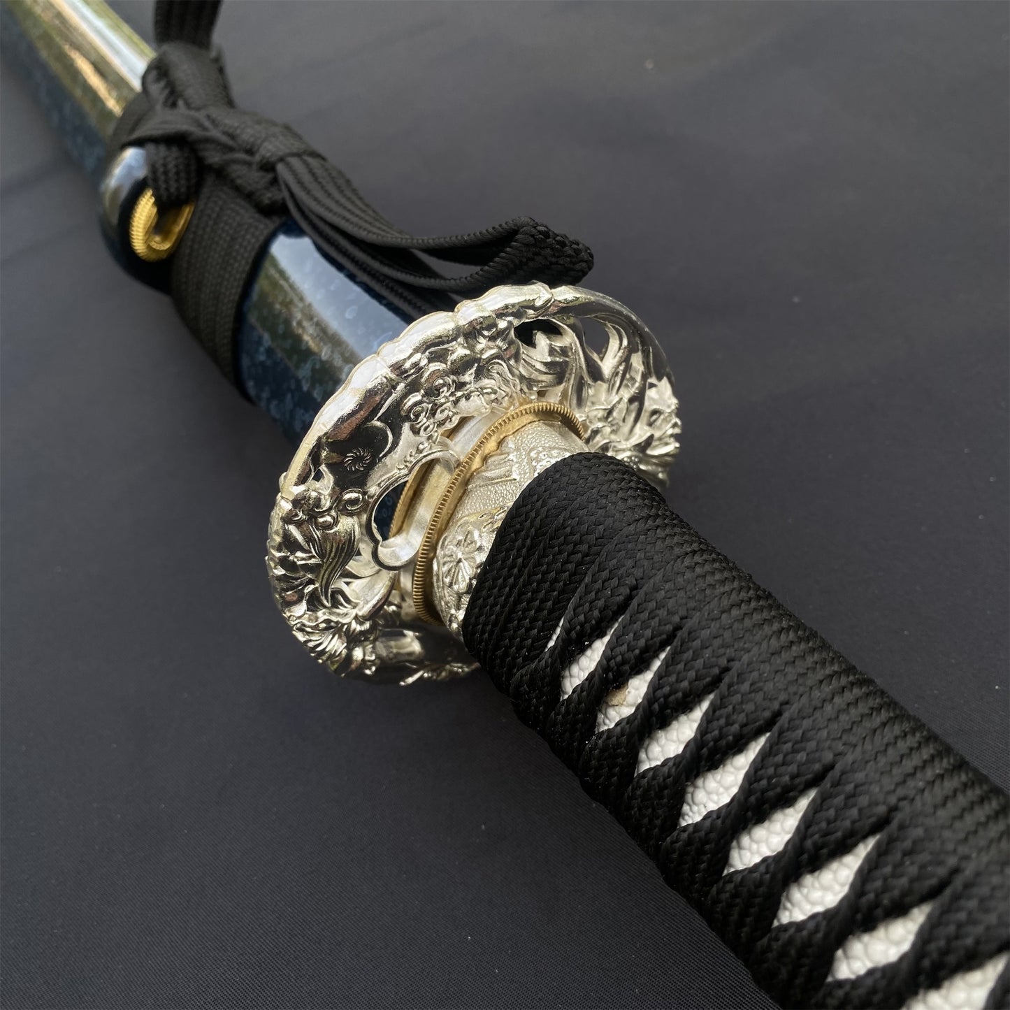 Japanese Katana Life-size Silver Brave Troops Katana Replica