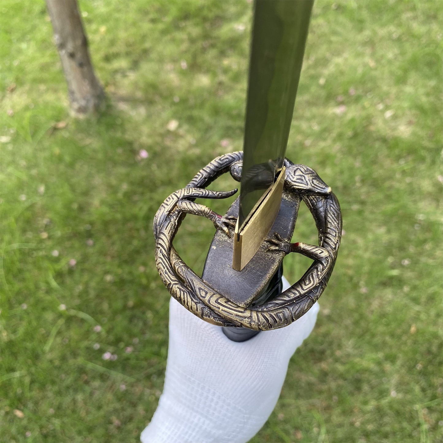 Skyrim Katana Blade Sword Akaviri Sword Manganese Steel IRL Replica
