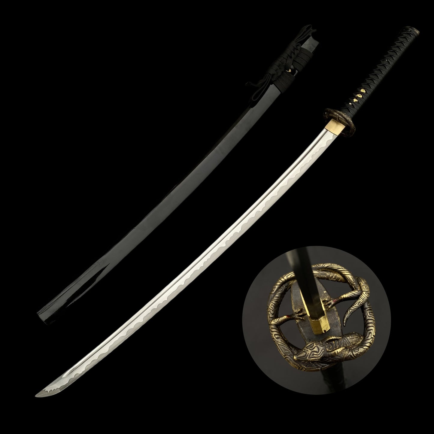 Skyrim Katana Blade Sword Akaviri Sword Manganese Steel IRL Replica