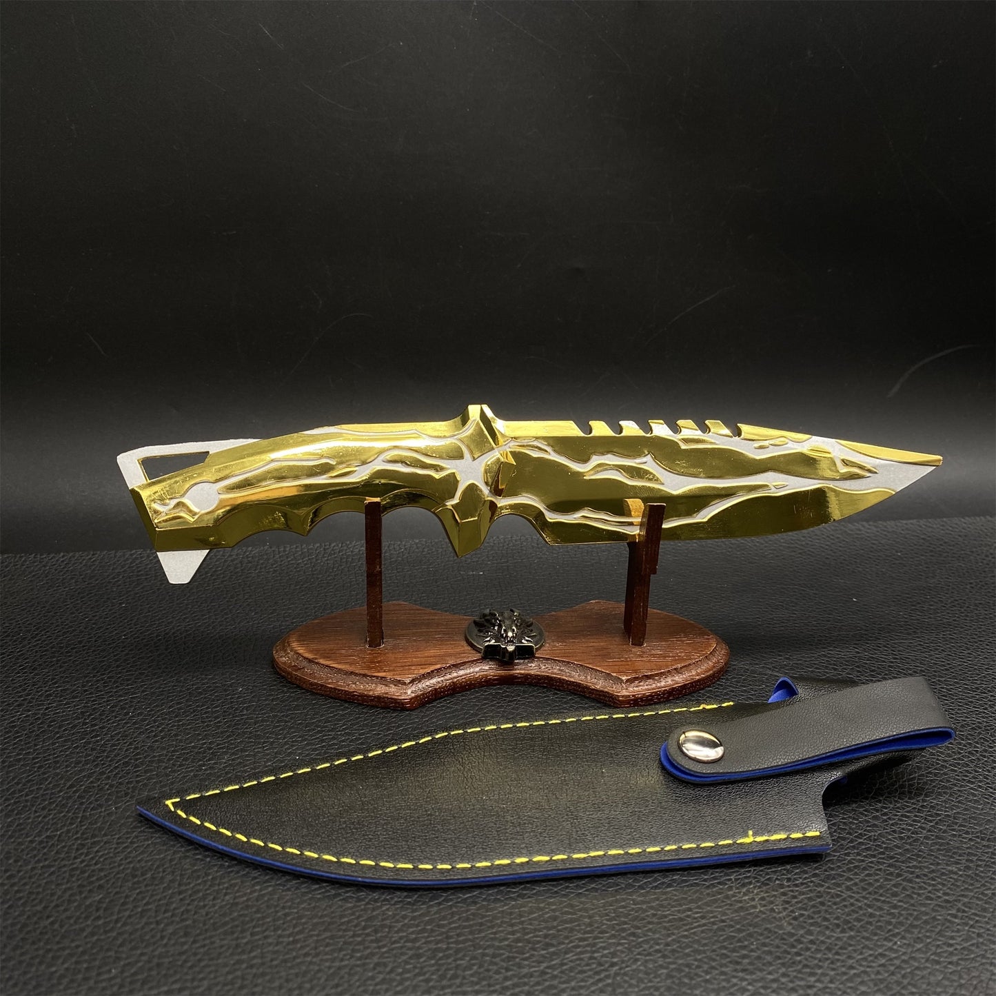 Metal Smite Knife Metal Melee Weapon Game 22CM Prop