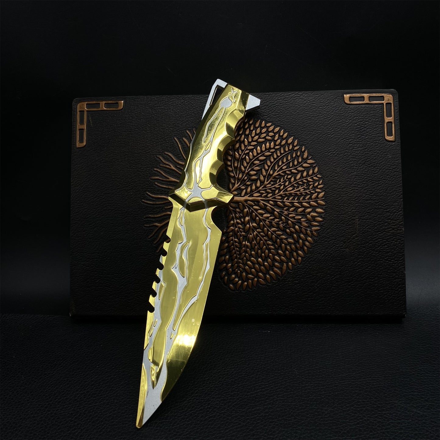 Metal Smite Knife Metal Melee Weapon Game 22CM Prop