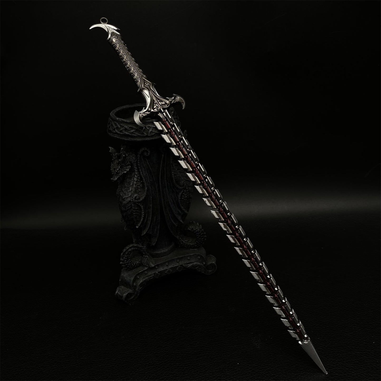 Game Peripheral Metal Weapon Snake Blade Fan Mini Replica