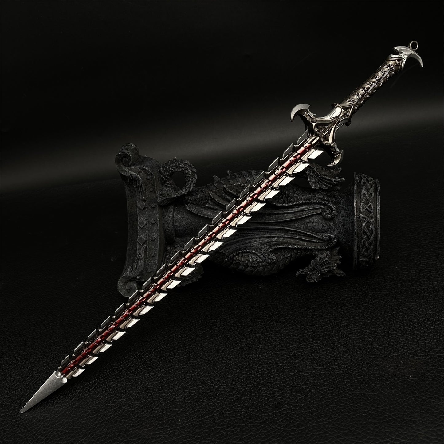 Game Peripheral Metal Weapon Snake Blade Fan Mini Replica