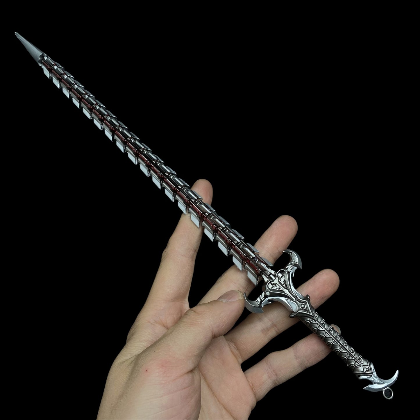 Game Peripheral Metal Weapon Snake Blade Fan Mini Replica