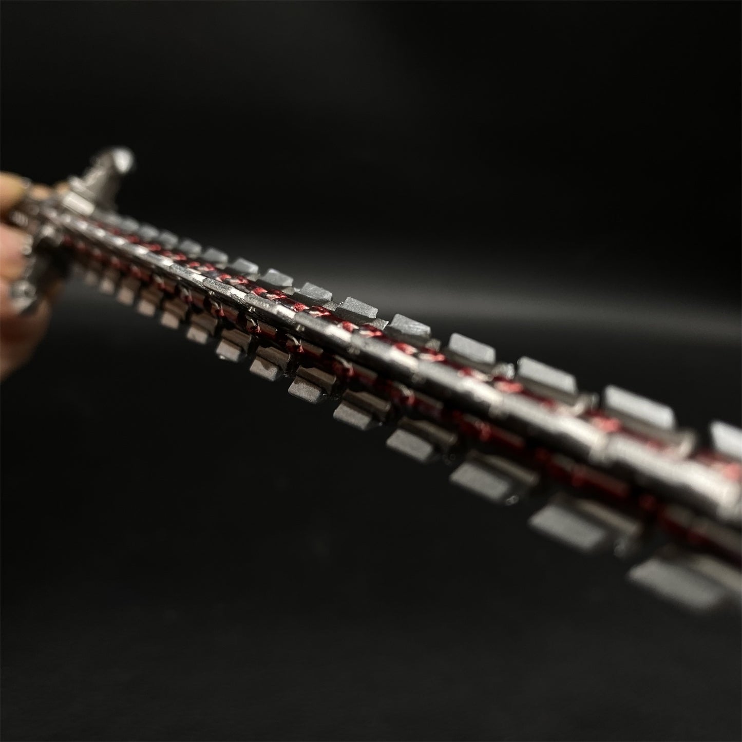Game Peripheral Metal Weapon Snake Blade Fan Mini Replica