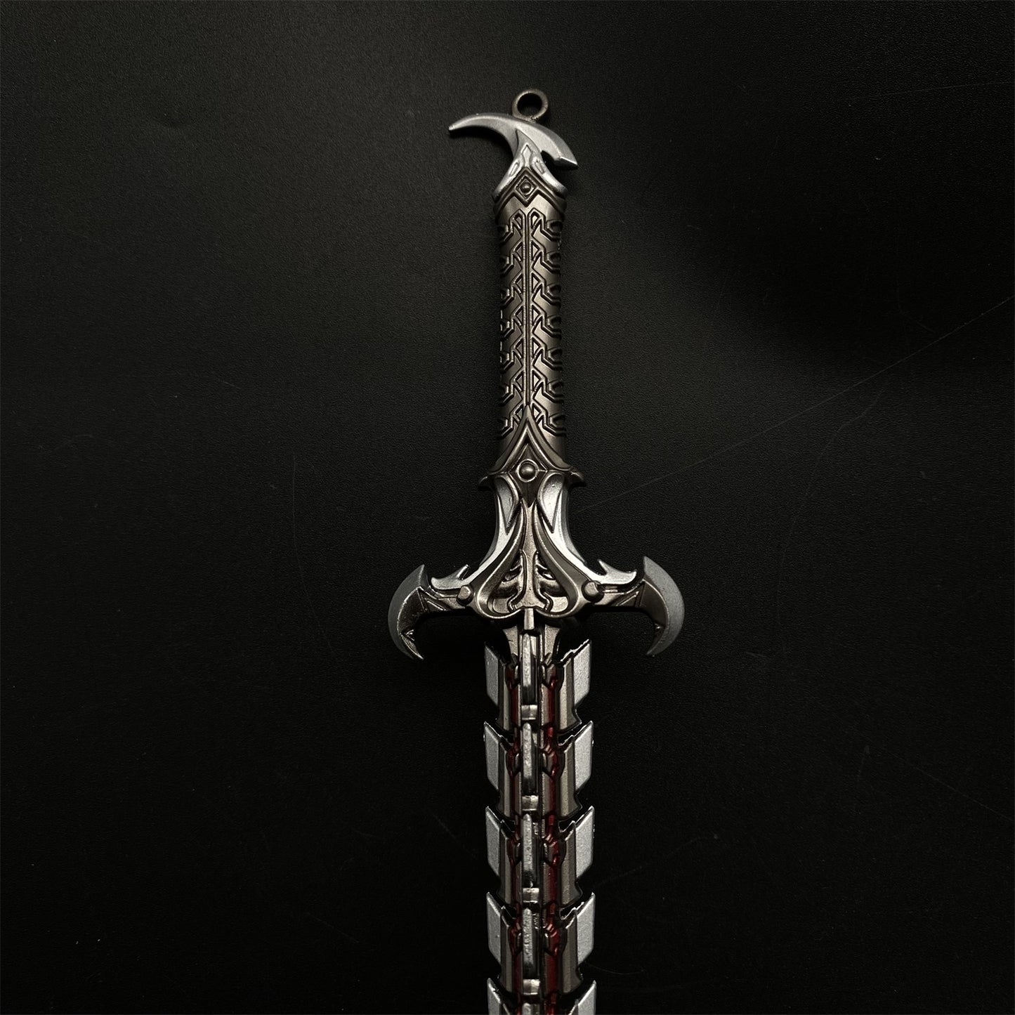 Game Peripheral Metal Weapon Snake Blade Fan Mini Replica