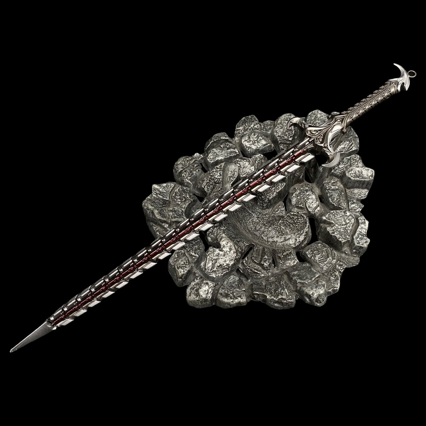 Game Peripheral Metal Weapon Snake Blade Fan Mini Replica