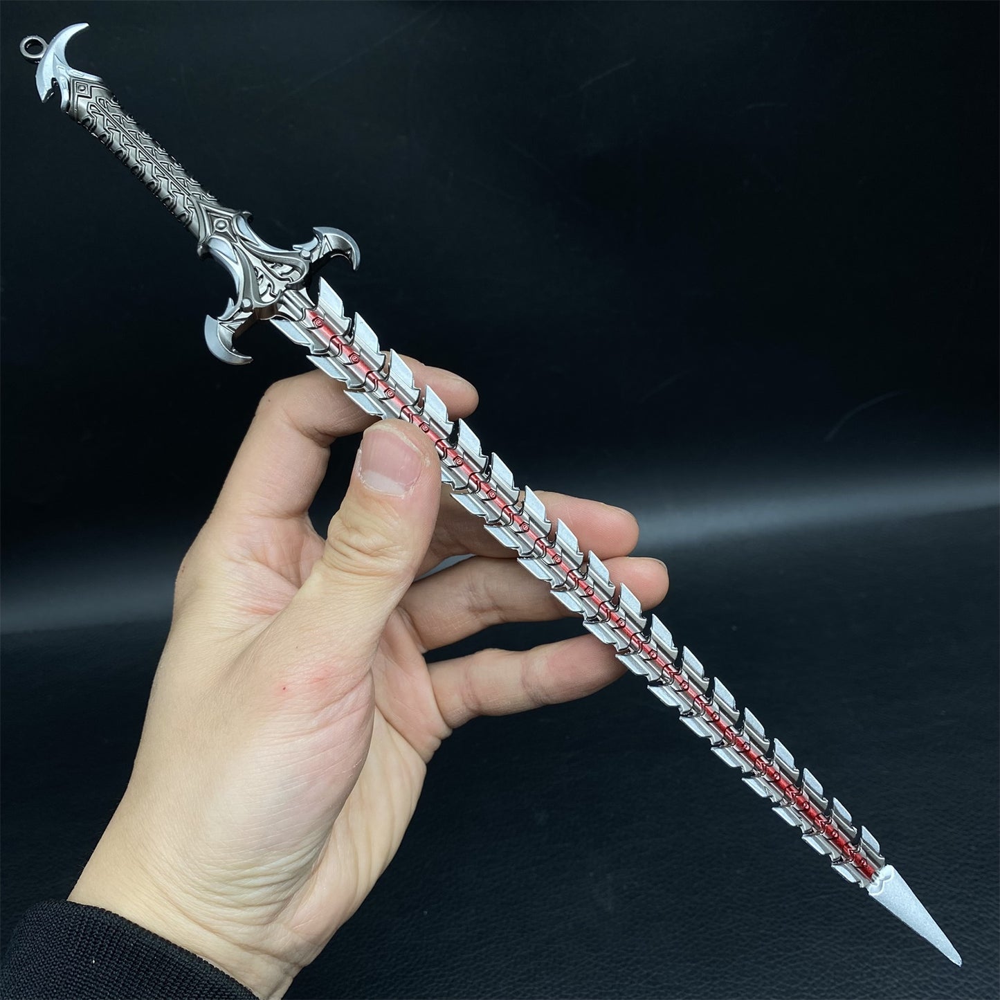 Game Peripheral Metal Weapon Snake Blade Fan Mini Replica