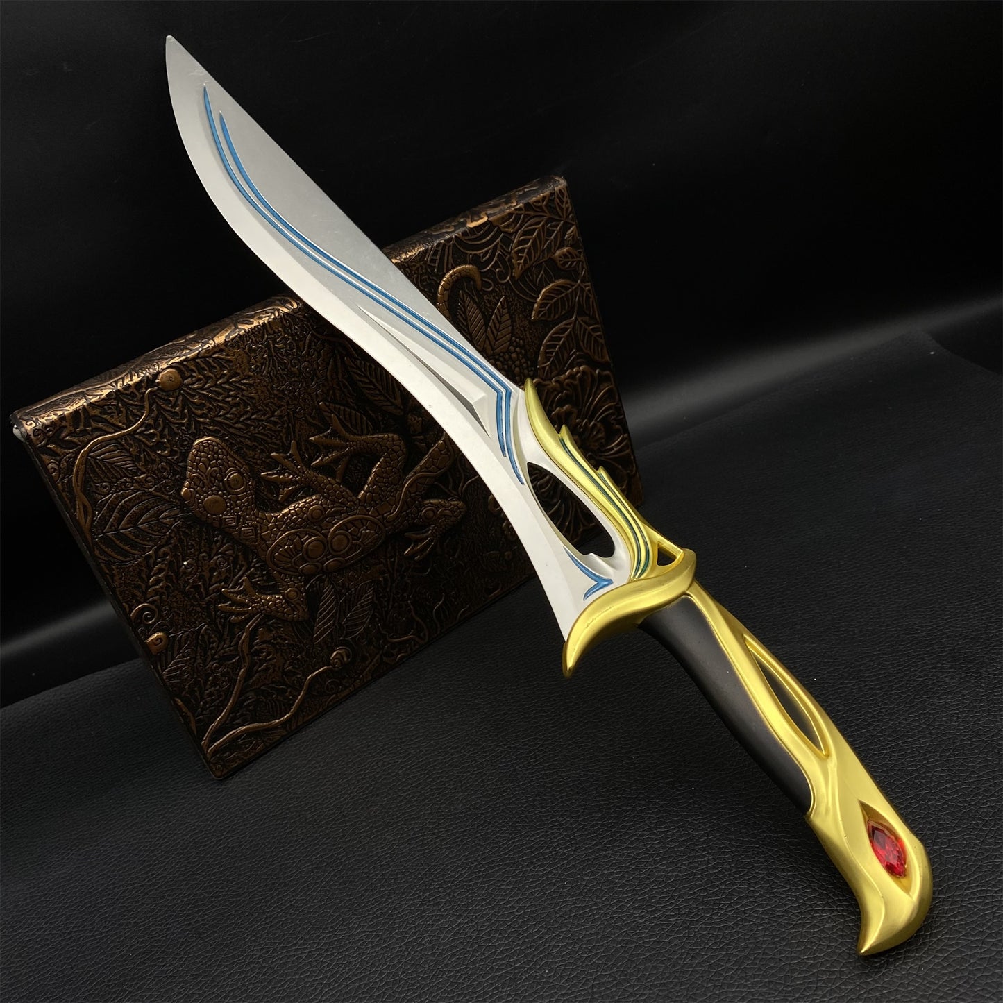 Metal Life Size Sovereign Knife Blunt Replica Elf King Sword For Collection