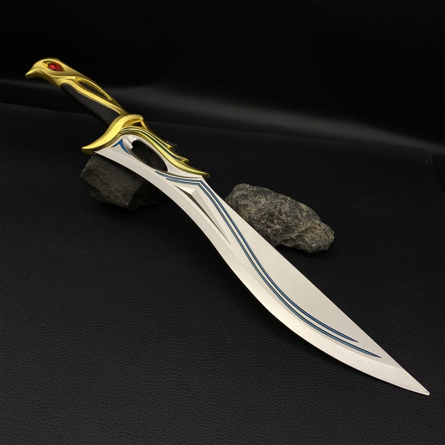 Metal Life Size Sovereign Knife Blunt Replica Elf King Sword For Collection