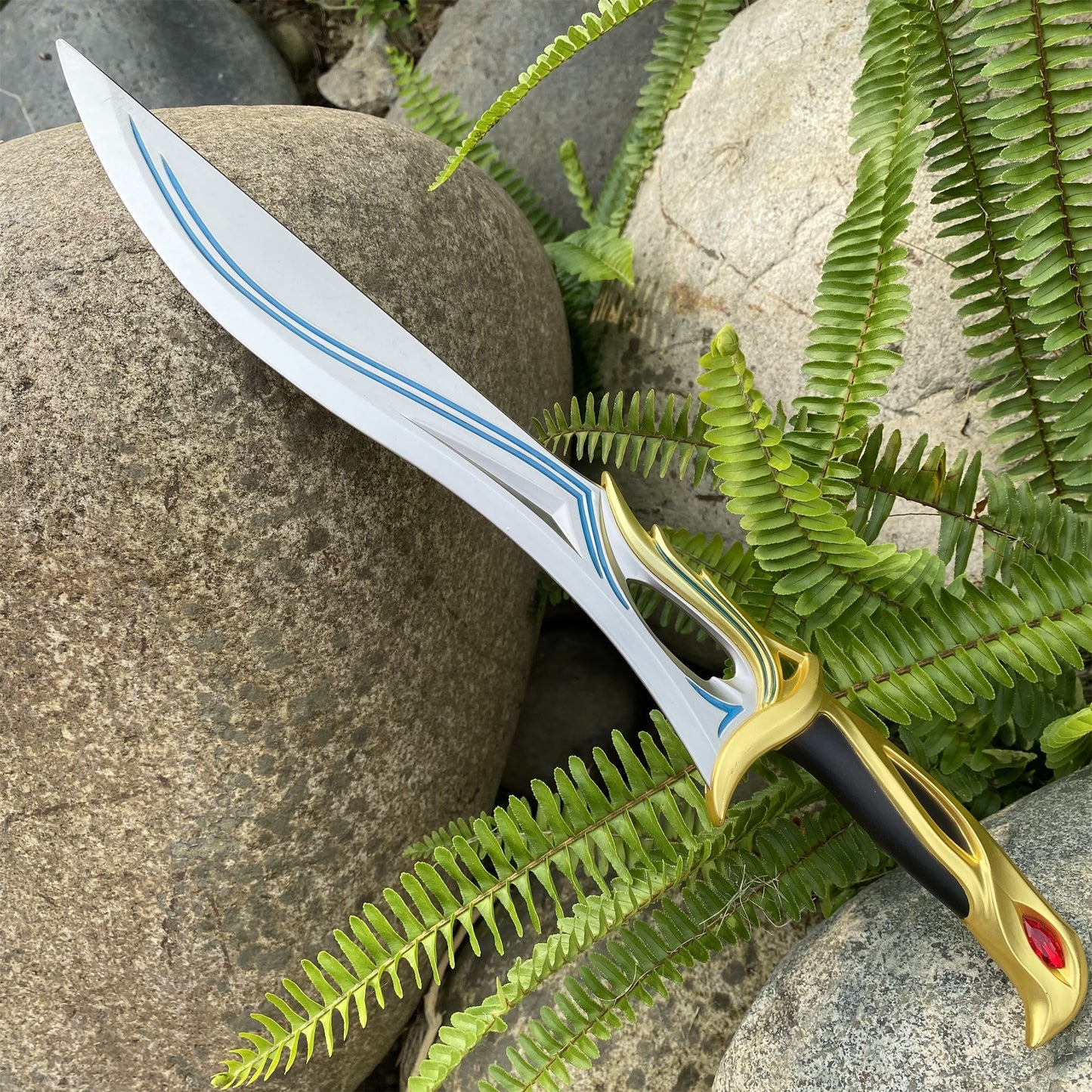 Metal Life Size Sovereign Knife Blunt Replica Elf King Sword For Collection