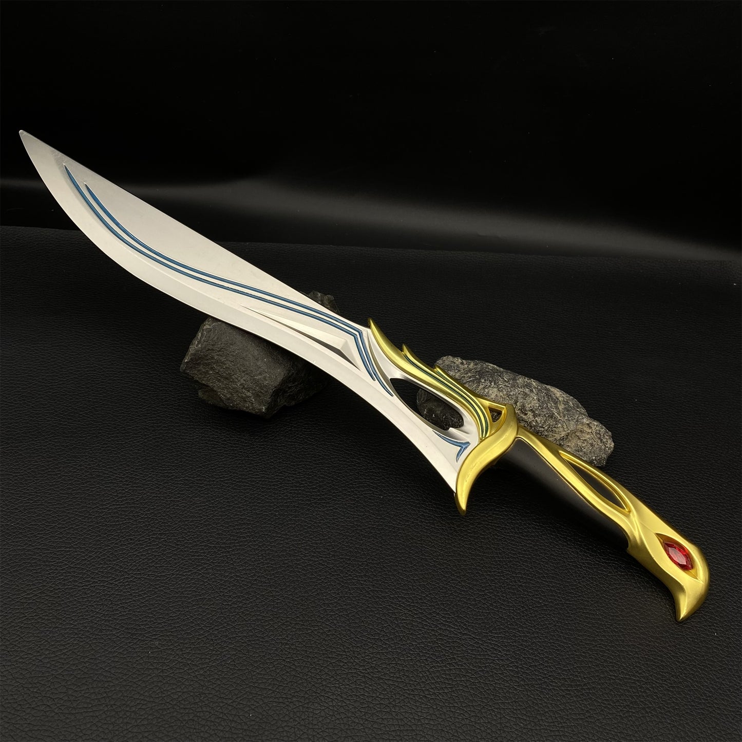 Metal Life Size Sovereign Knife Blunt Replica Elf King Sword For Collection