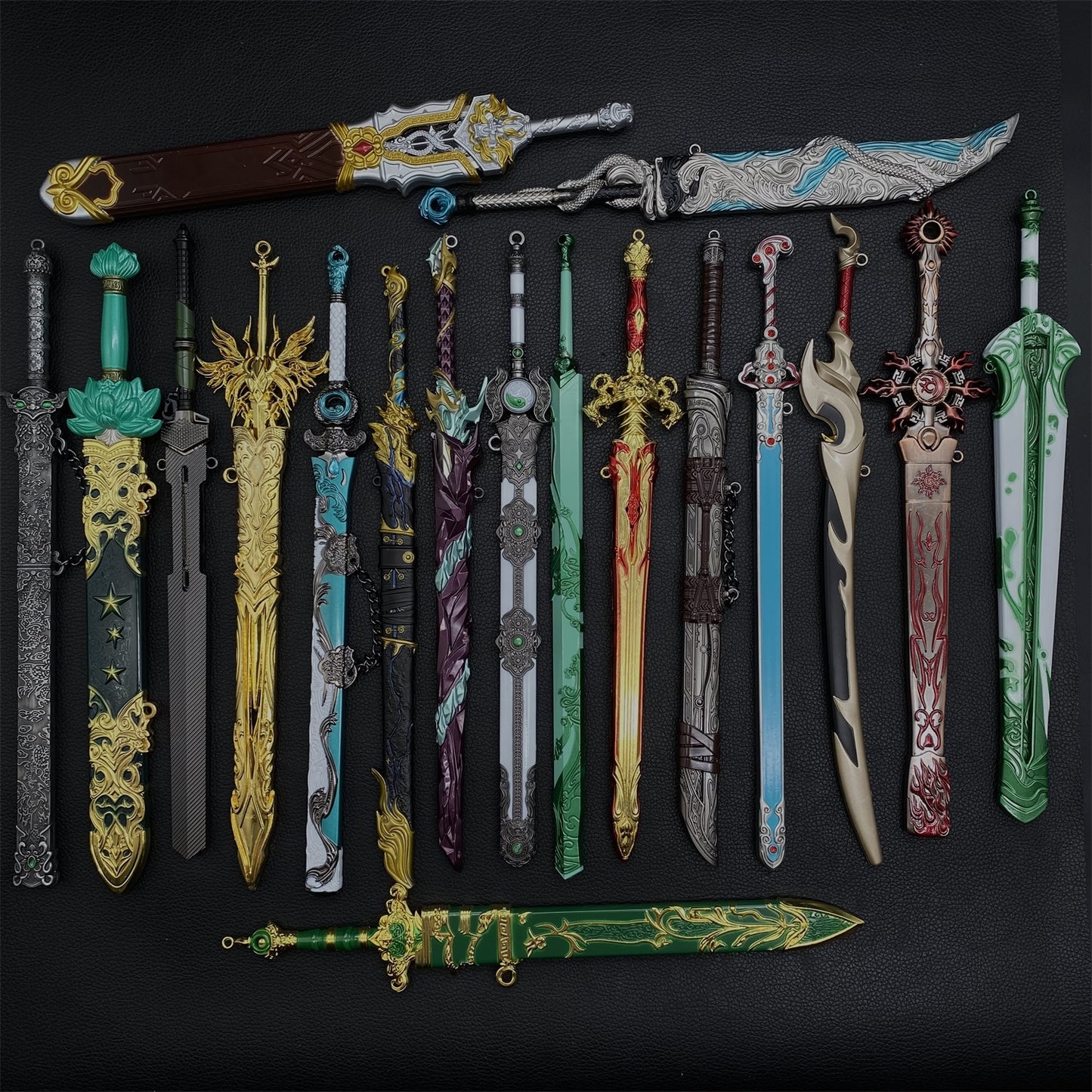 Anime Peripherals Metal Tiny Sword Replicas