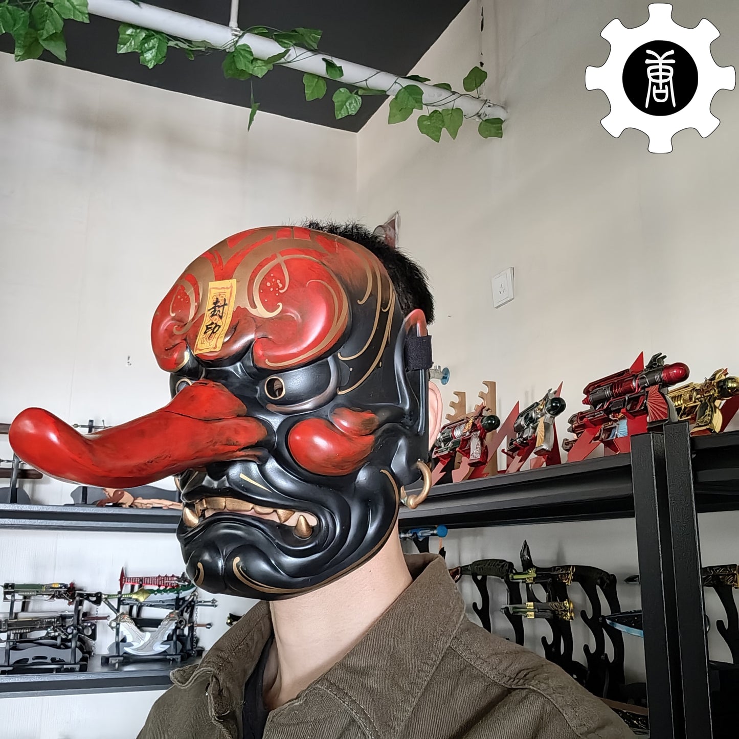 3D Printed Tengu Mask Japanese Style Wearable Mask Cosplay Prop