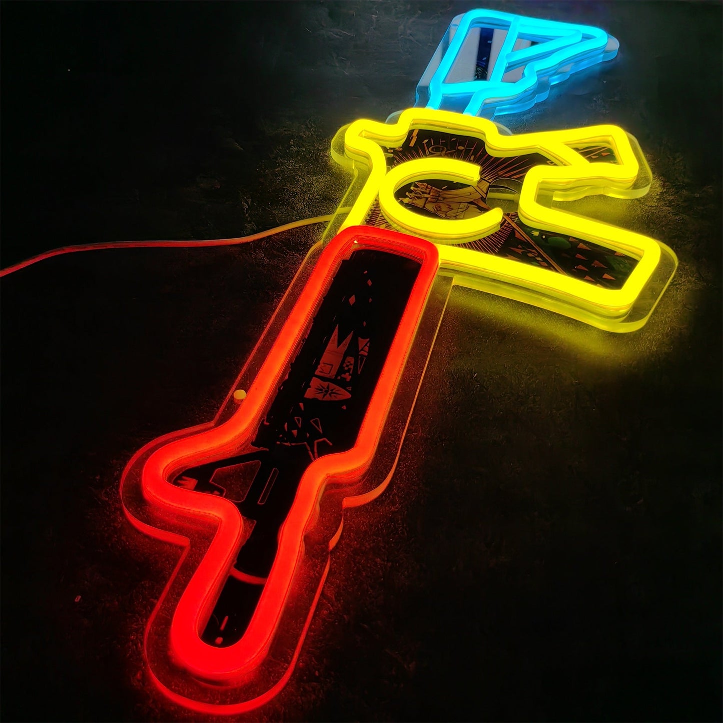 M4A4 The Emperor Color Rifle Neon Light Wall Decor