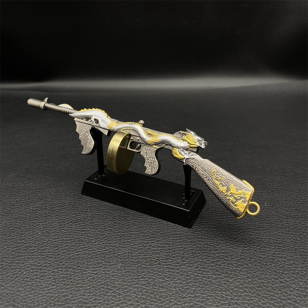 Thompson Golden Dragon Miniature Metal Submachine Gun 16.5CM/6.5"