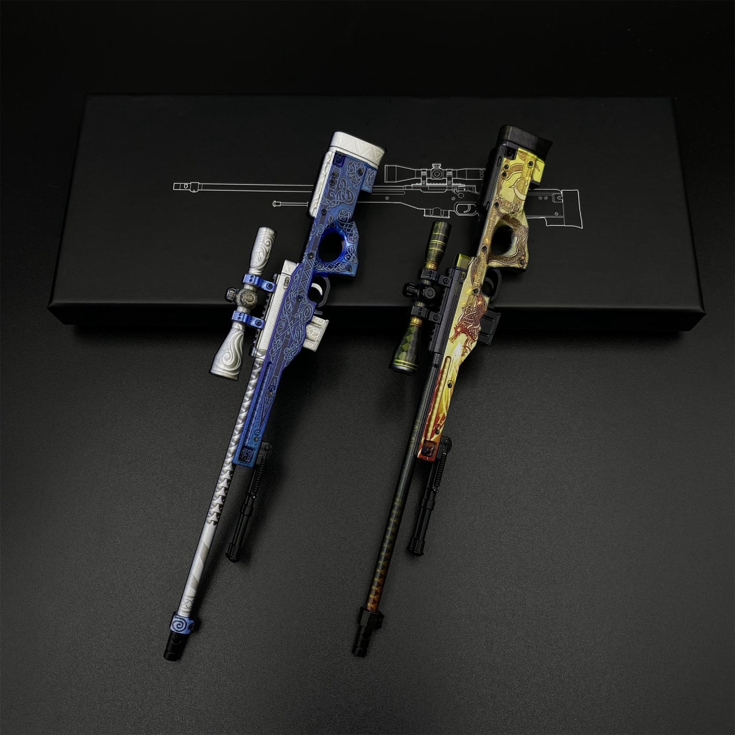 Metal CS Dragon Lore & Gungnir AWP Miniature