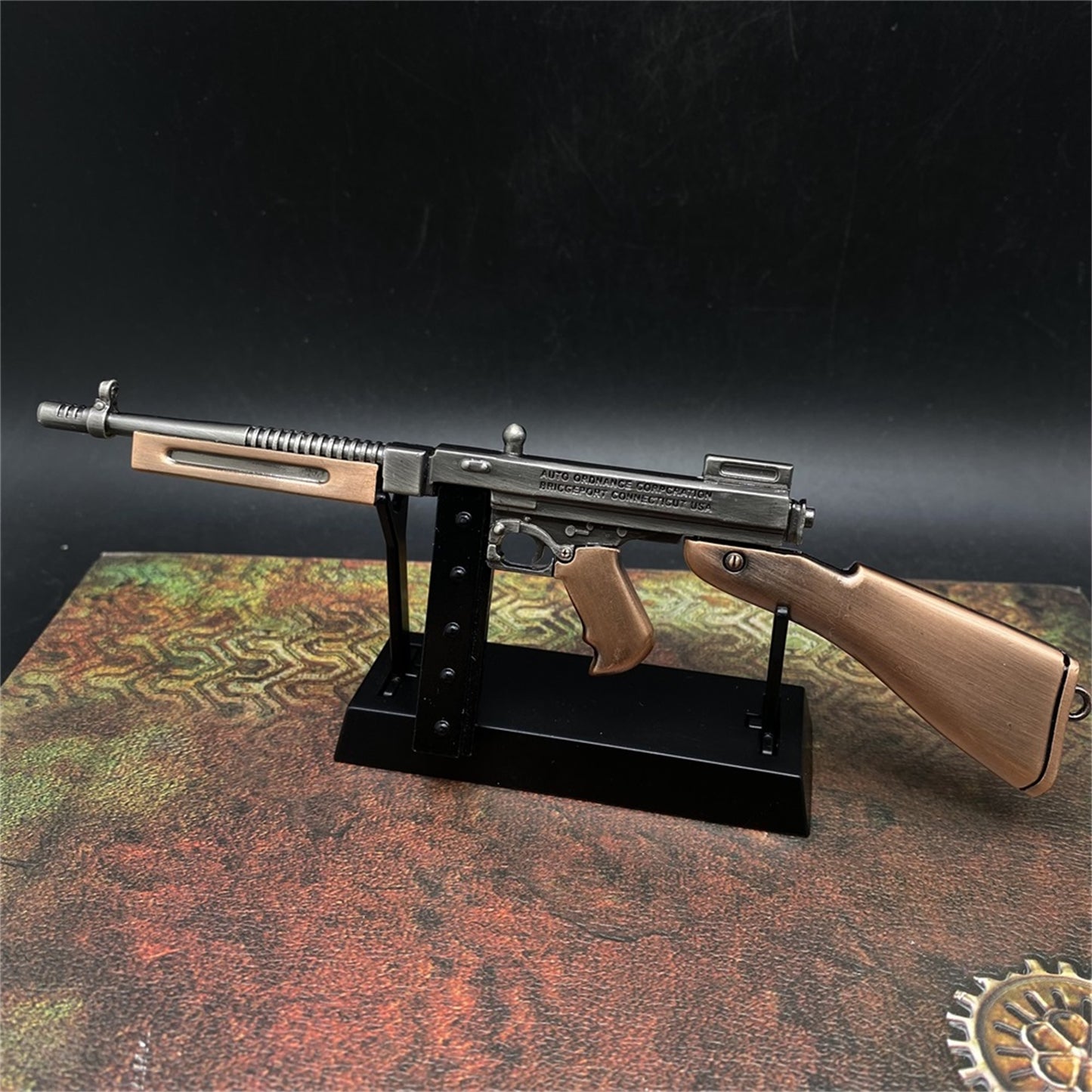 Thompson Submachine Miniature Metal SMG Gun 16.5CM/6.5"