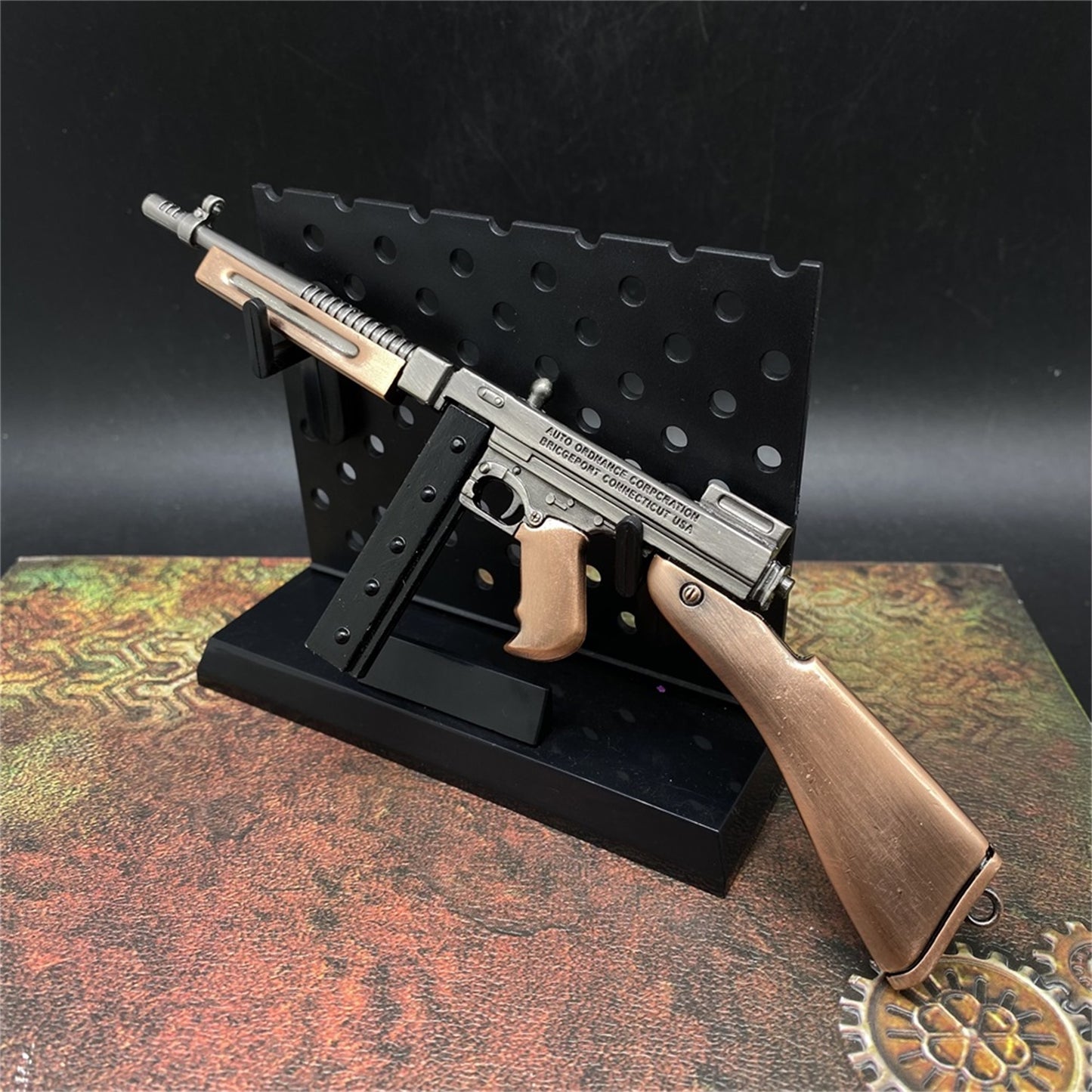 Thompson Submachine Miniature Metal SMG Gun 16.5CM/6.5"