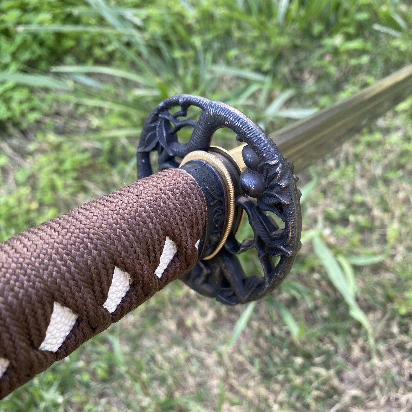 Traditional Forged Katana-Monkey Stealing Peaches