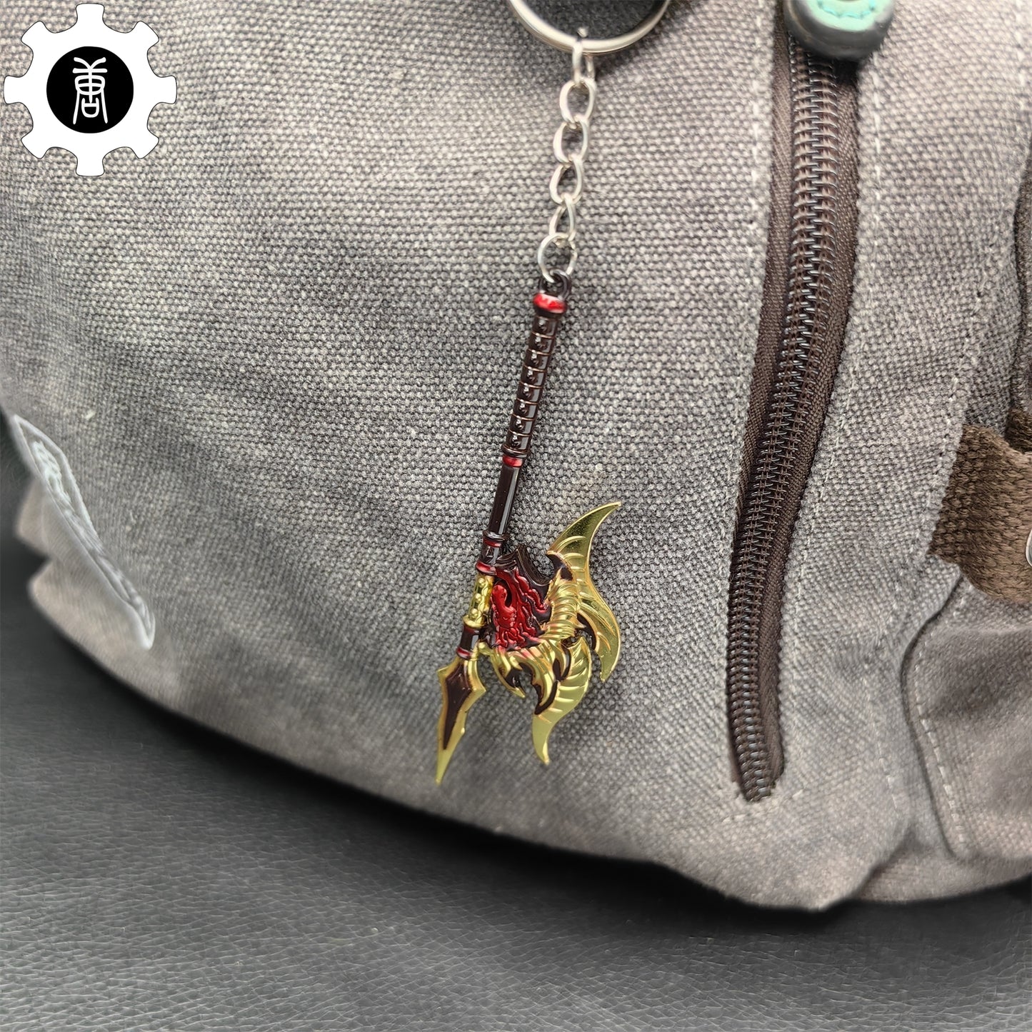 Mini Twin Shadow Axe Weapon Pendant Keychain