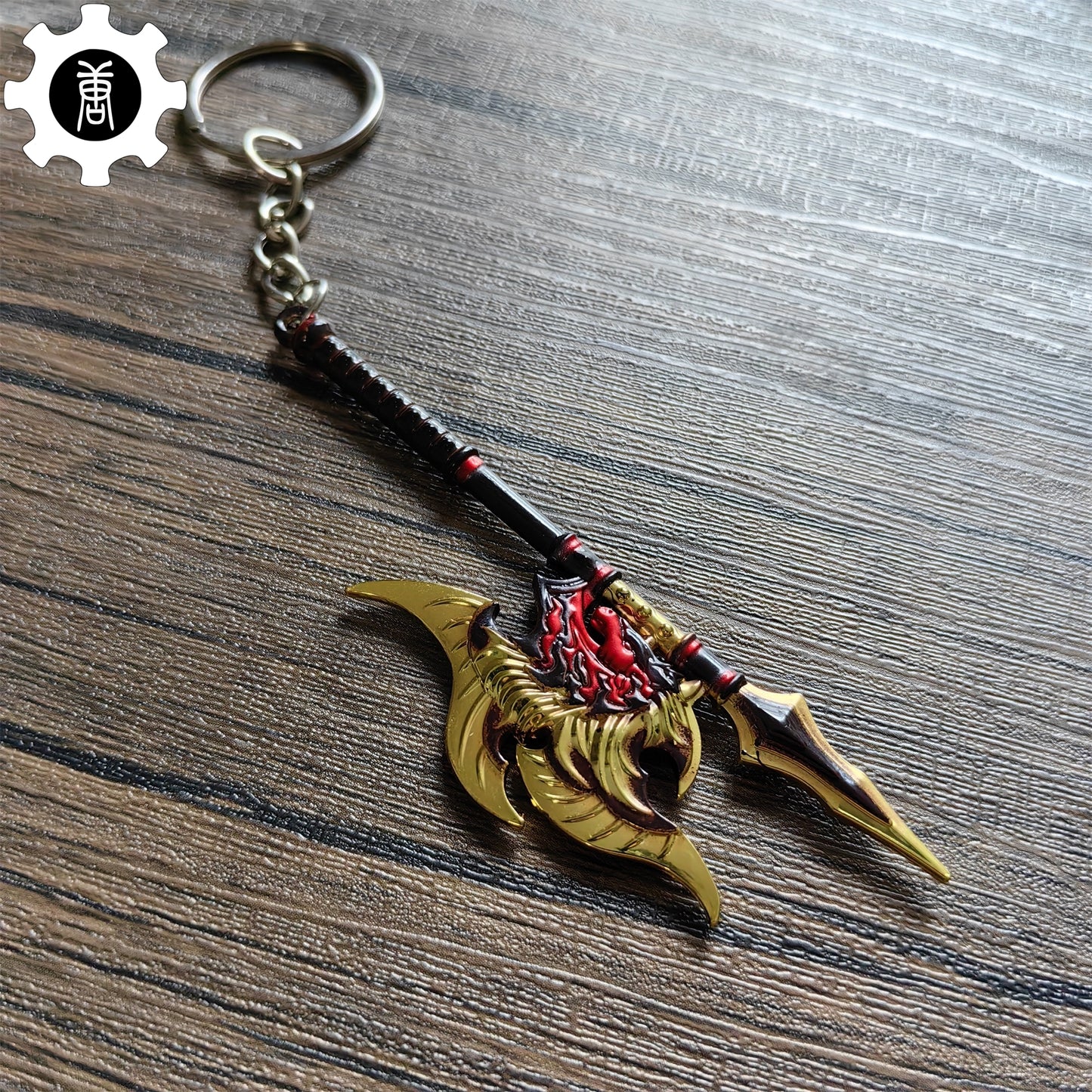 Mini Twin Shadow Axe Weapon Pendant Keychain