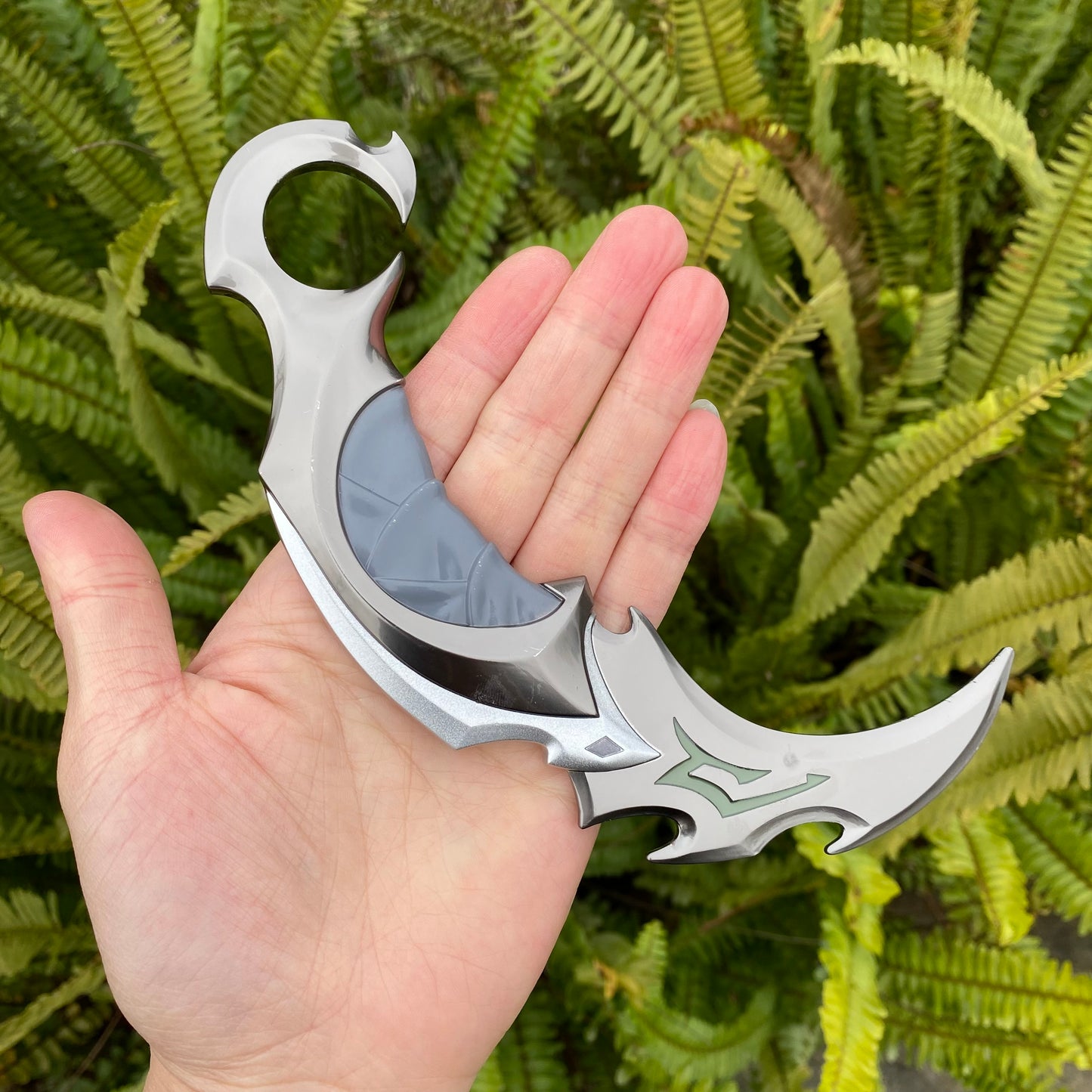 Reaver Karambit Metal Blunt Blade Trainer Cosplay Prop Game Replica