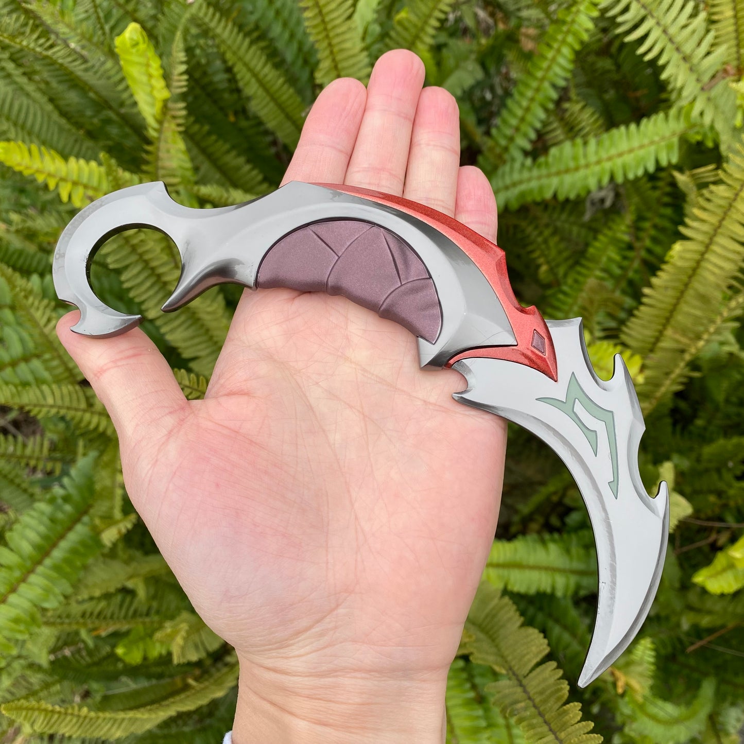 Reaver Karambit Metal Blunt Blade Trainer Cosplay Prop Game Replica