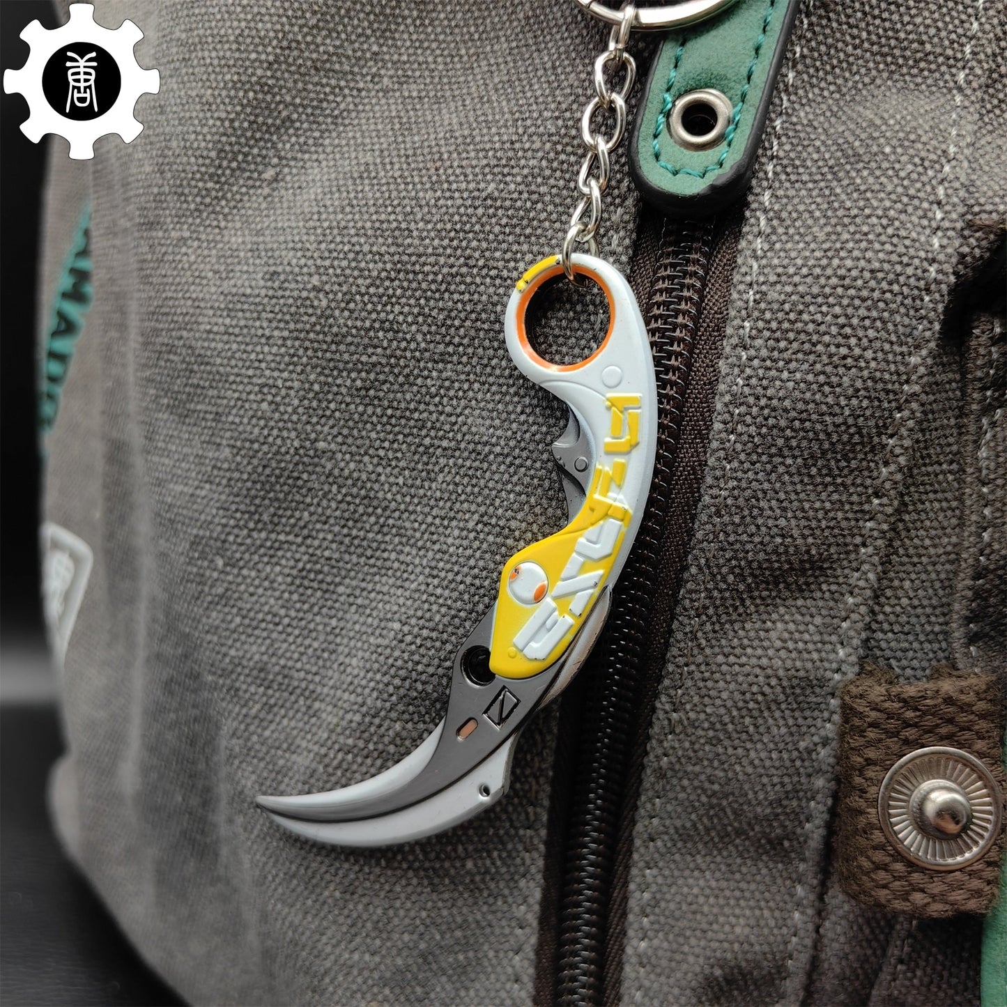 Metal Velocity Karambit Tiny Keychain Pendant