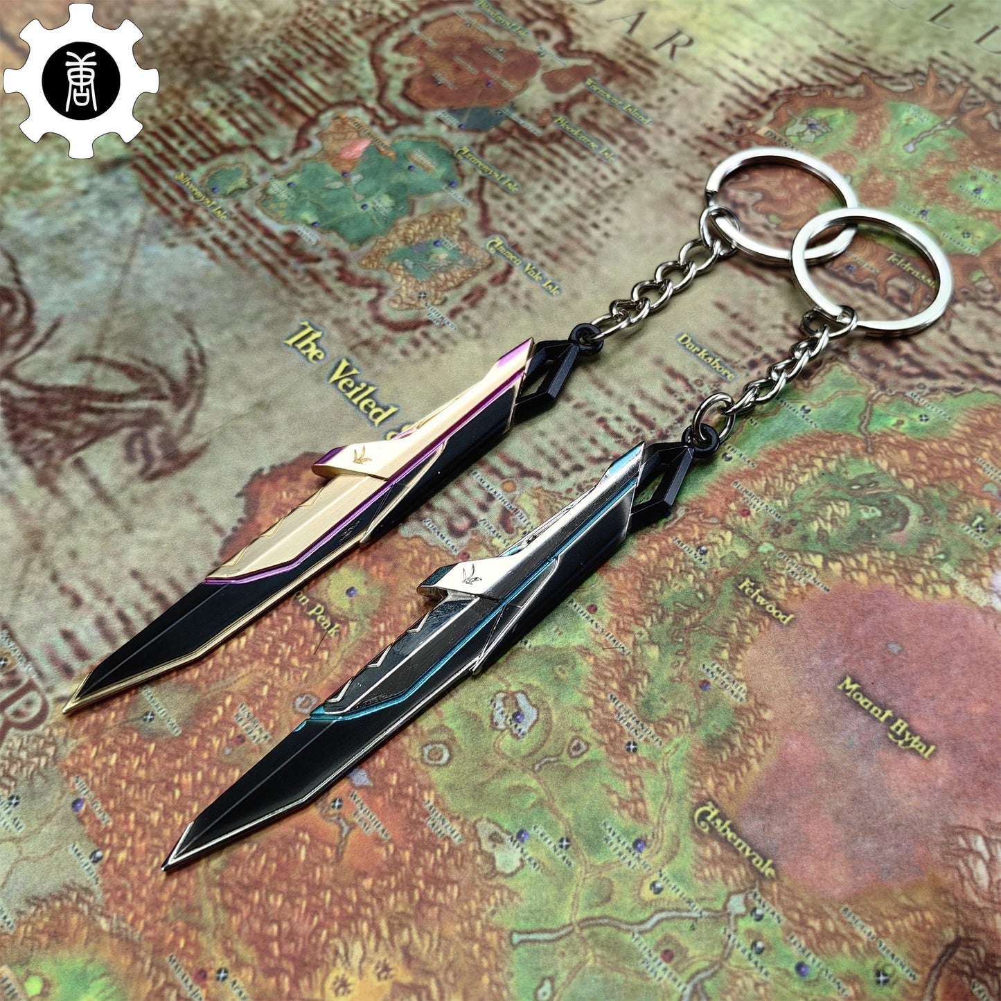Mini XERØFANG Knife Tiny KeyChain Metal Pendant