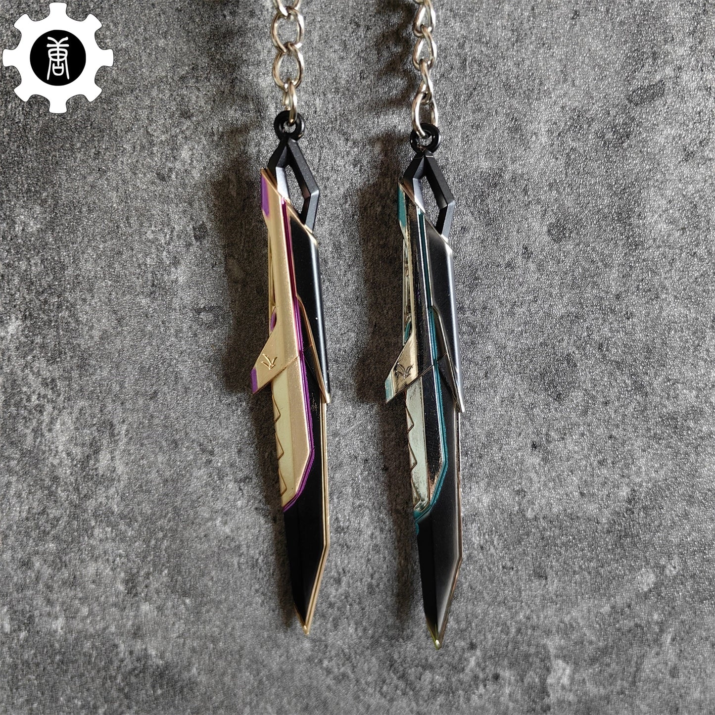 Mini XERØFANG Knife Tiny KeyChain Metal Pendant