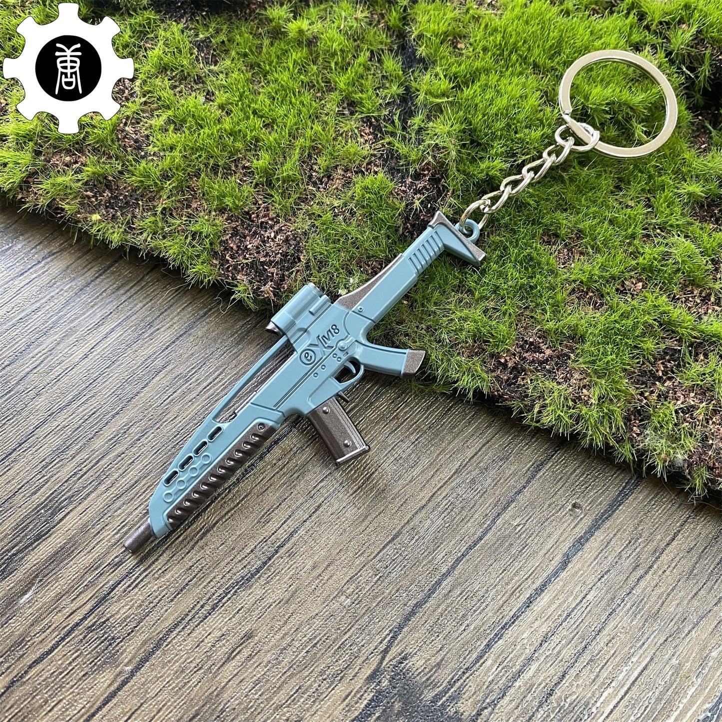 21 in 1 World Famous Assault Rifle Gun Keychain Metal Pendant For Military Hobby
