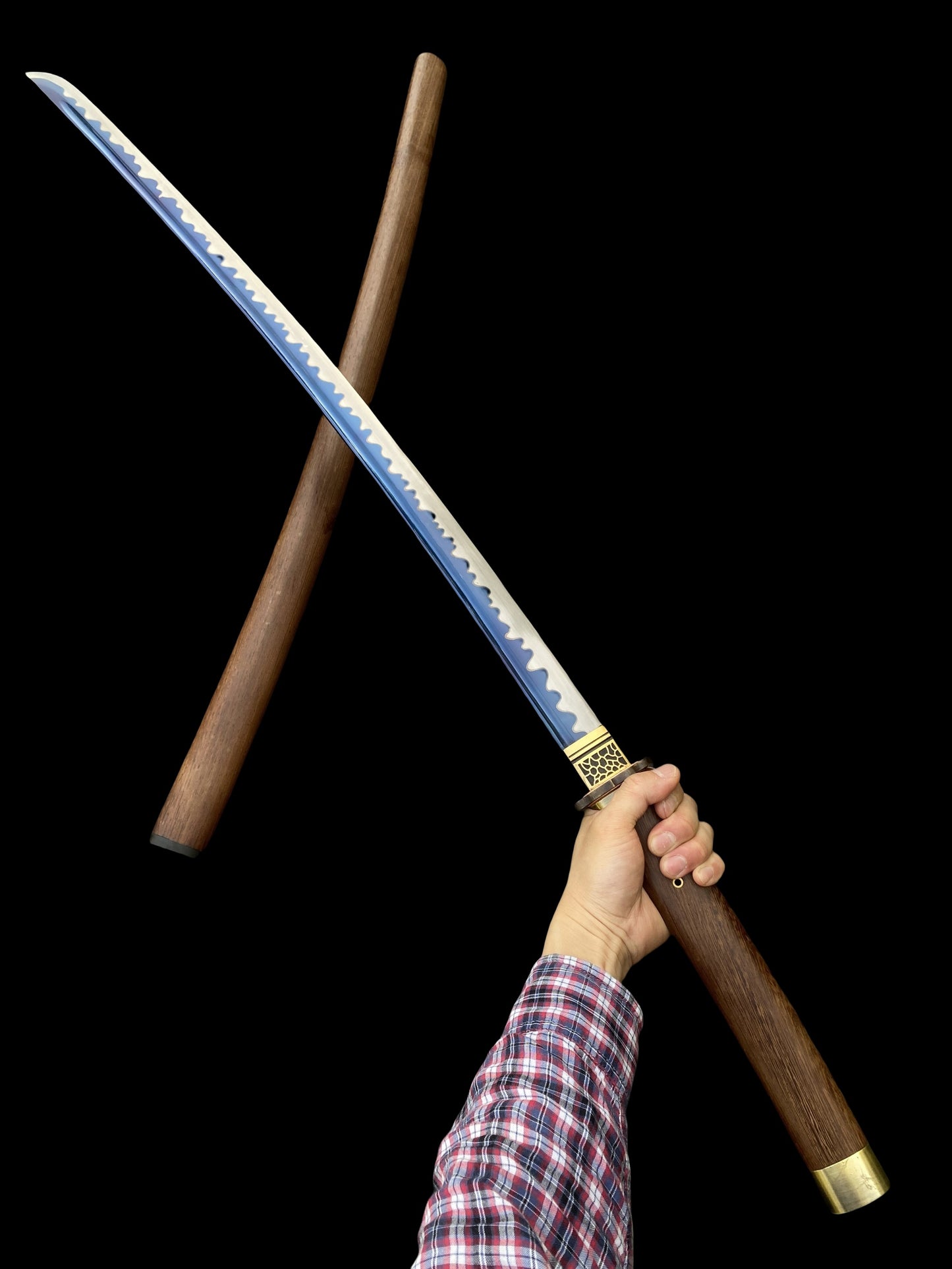 Authentic Japanese Katana Ninja Sword With Rose Wood Sheath