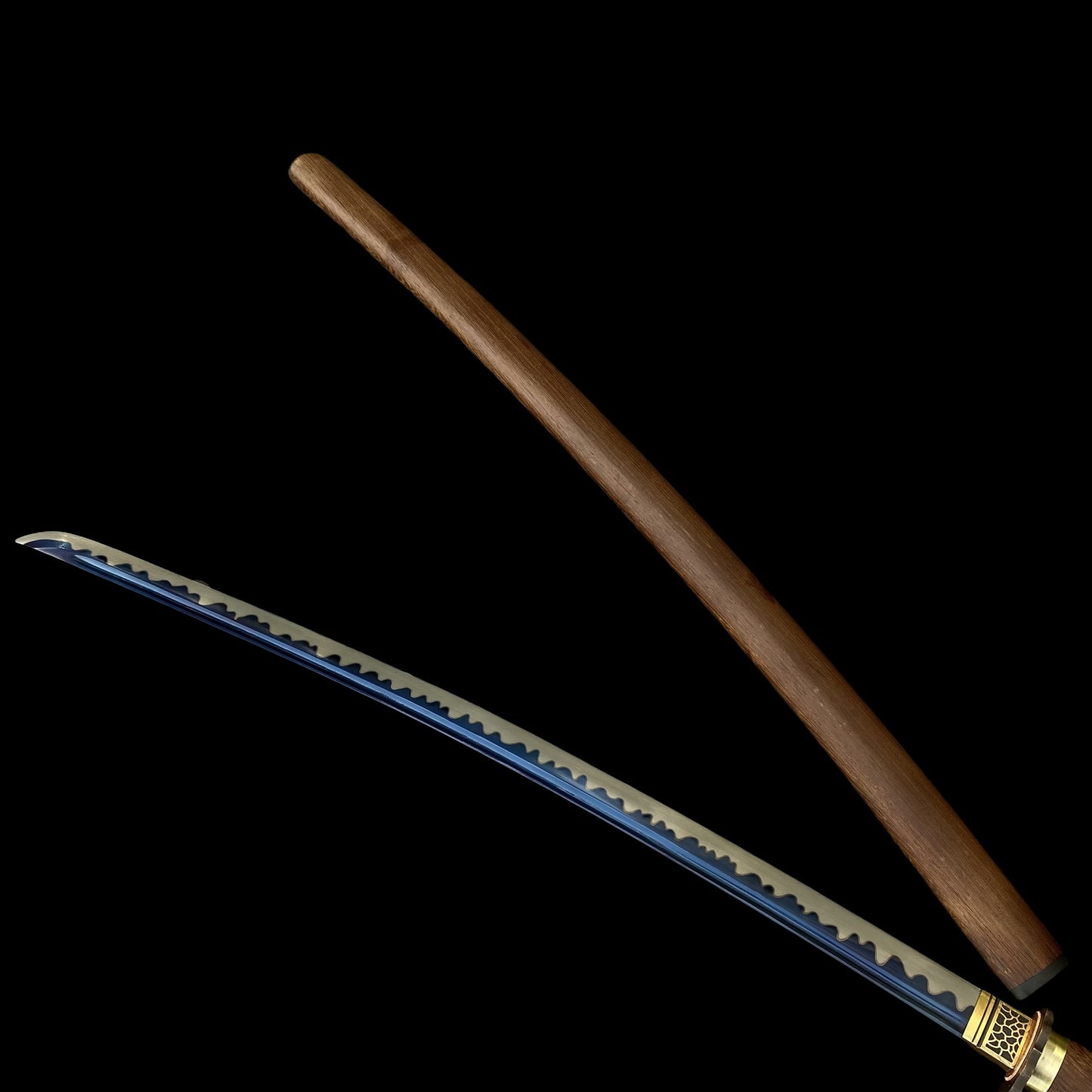 Authentic Japanese Katana Ninja Sword With Rose Wood Sheath