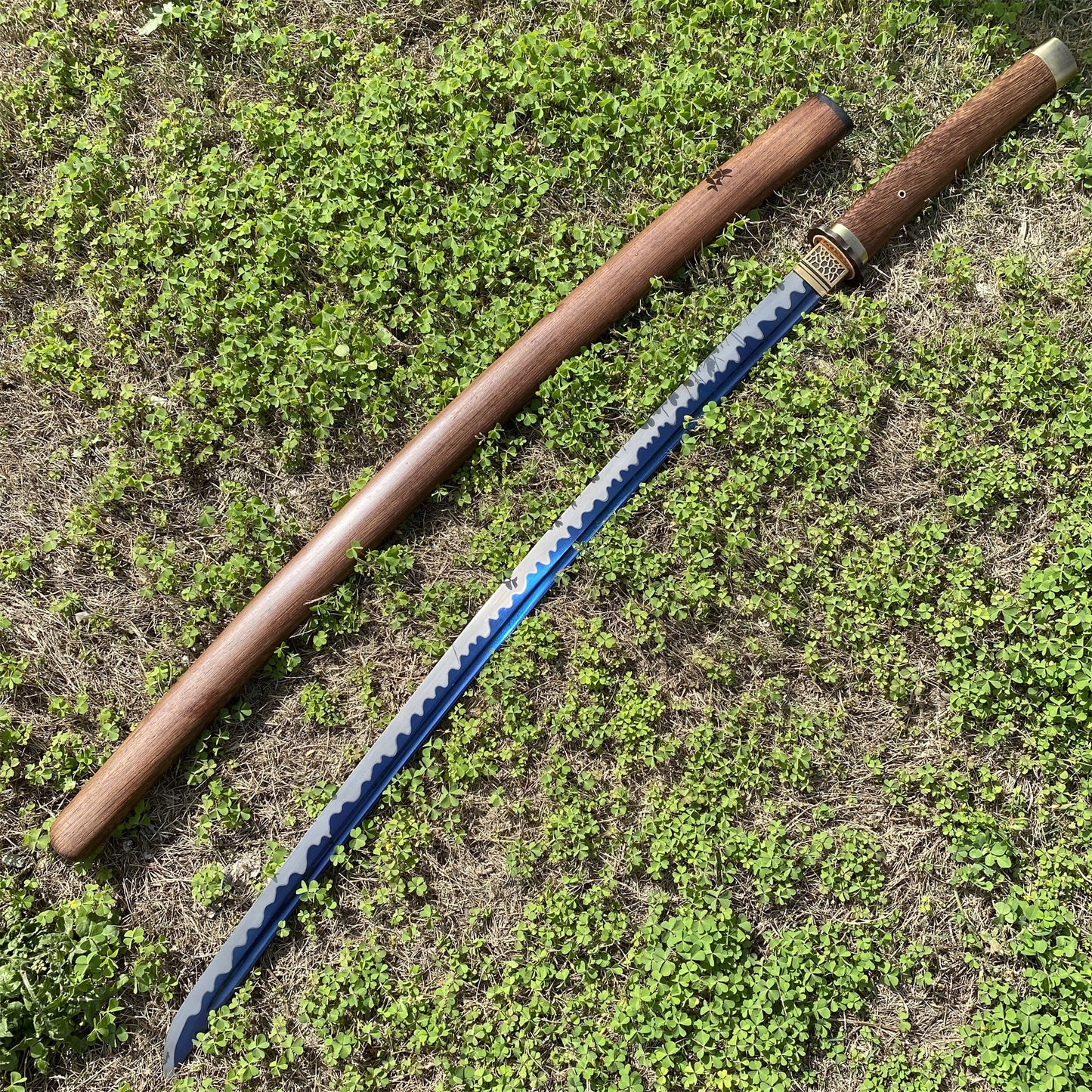 Authentic Japanese Katana Ninja Sword With Rose Wood Sheath