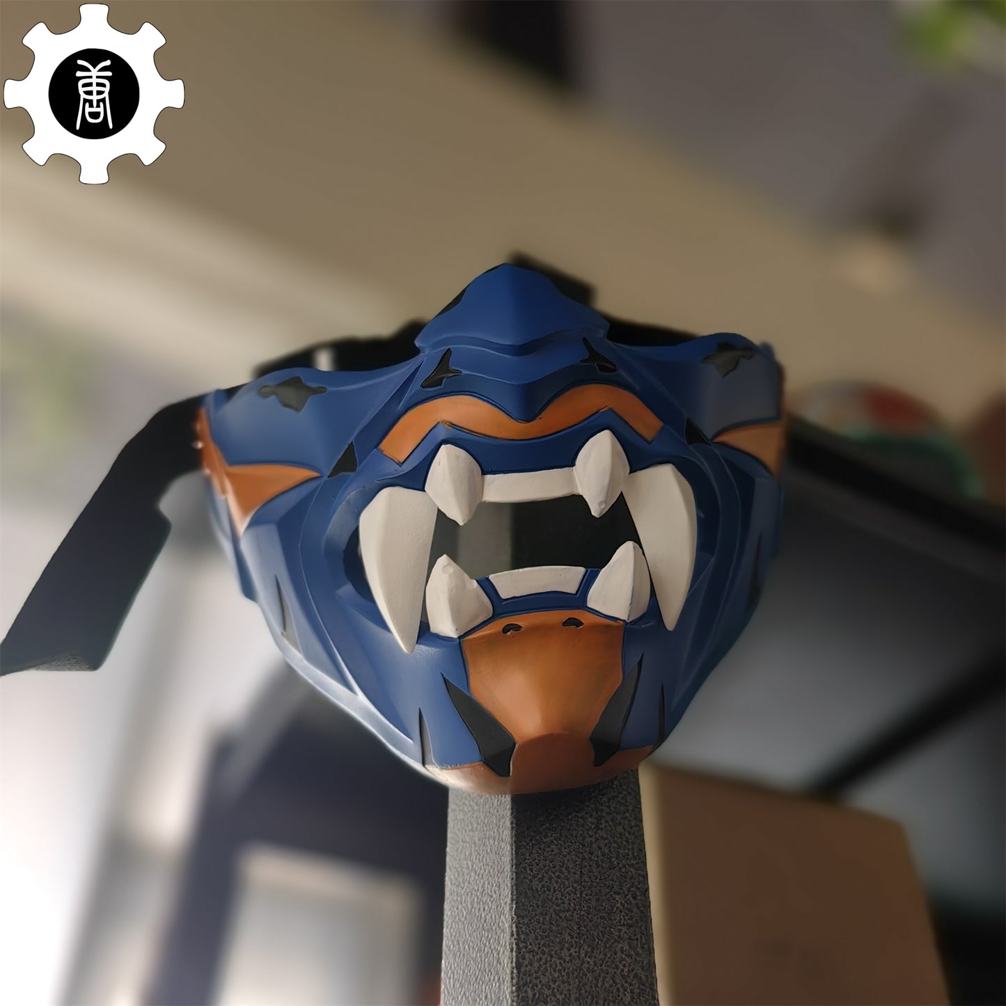 3D Printed Yoru Mask Duelist Half Face Mask Yoru Cosplay Prop