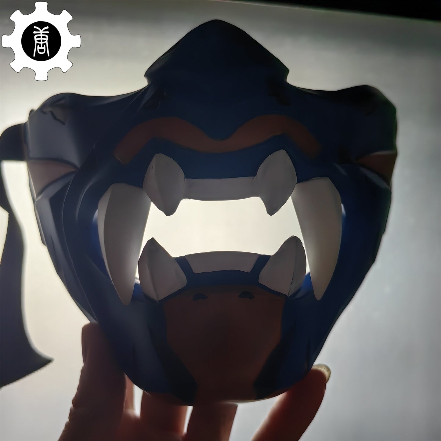 3D Printed Yoru Mask Duelist Half Face Mask Yoru Cosplay Prop